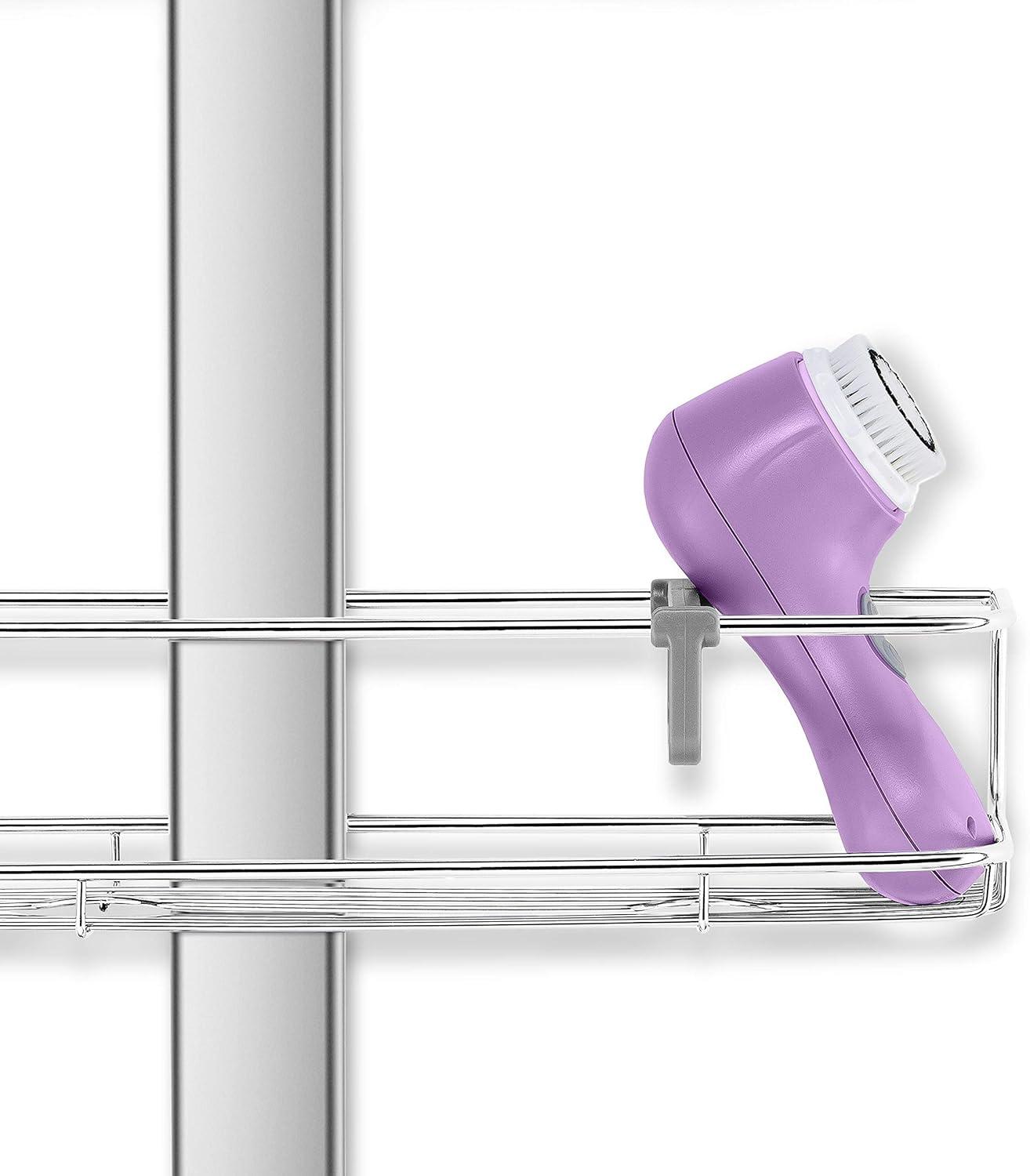 Simplehuman Adjustable Shower Caddy, Stainless Steel and Anodized Aluminum