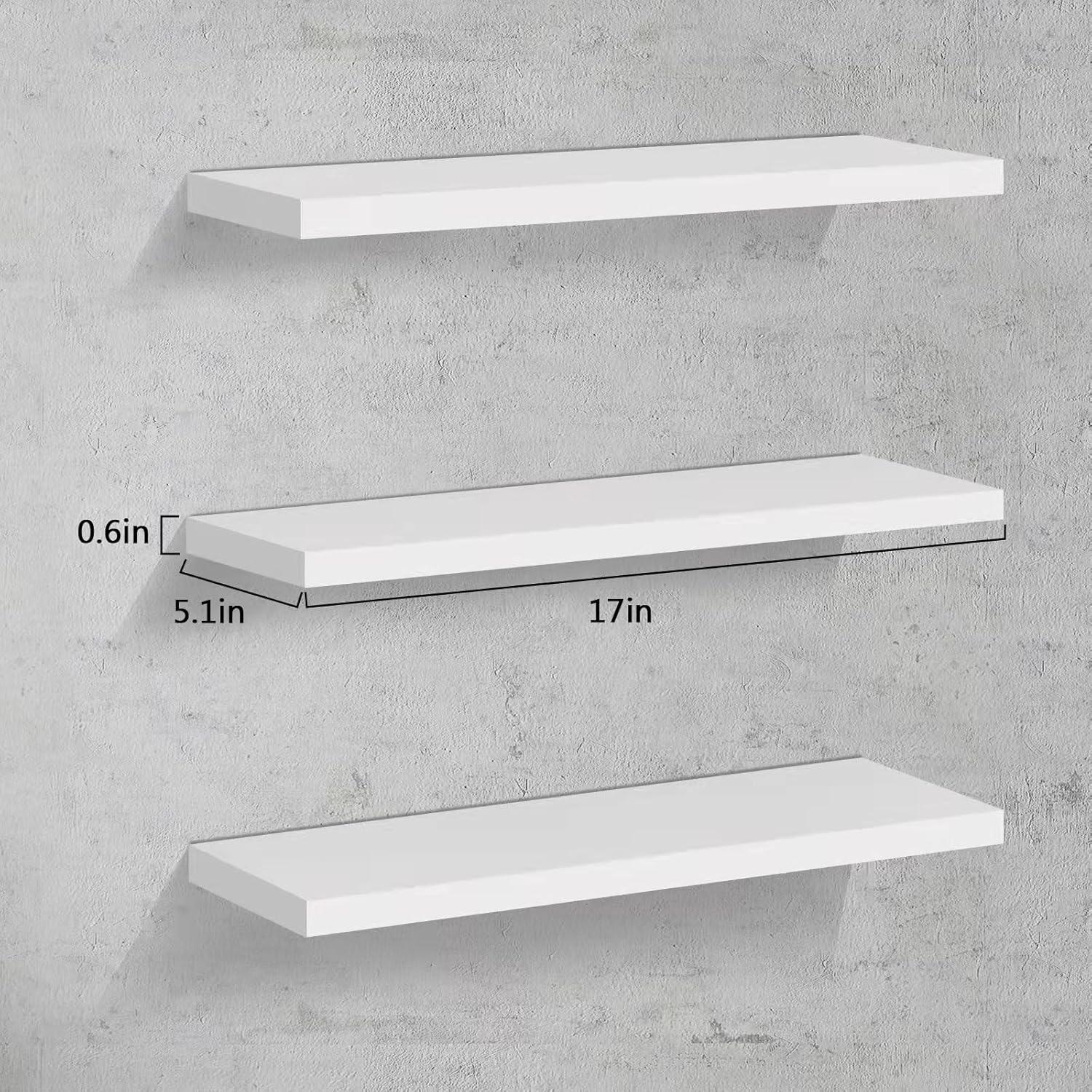 Floating Wall Shelves,Set of 3