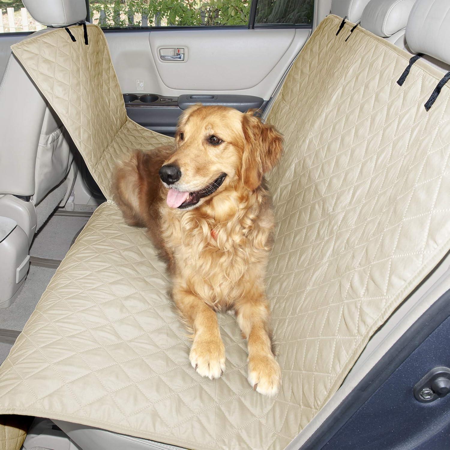 Quilted Clay Water-Resistant Hammock Car Seat Cover