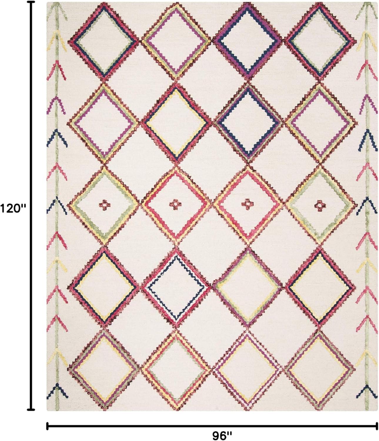 Bellagio BLG563 Hand Tufted Area Rug - Ivory/Multi - 8'x10' - Safavieh.