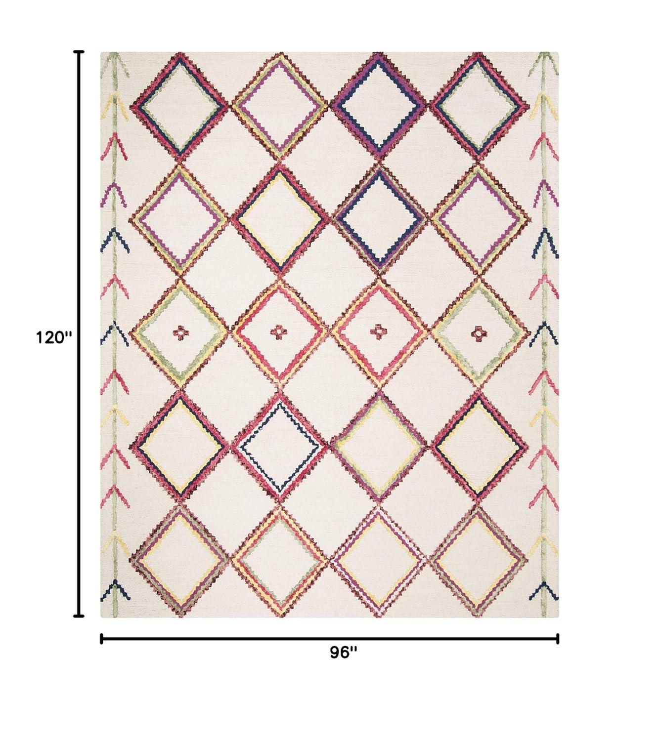 Bellagio BLG563 Hand Tufted Area Rug - Ivory/Multi - 8'x10' - Safavieh.