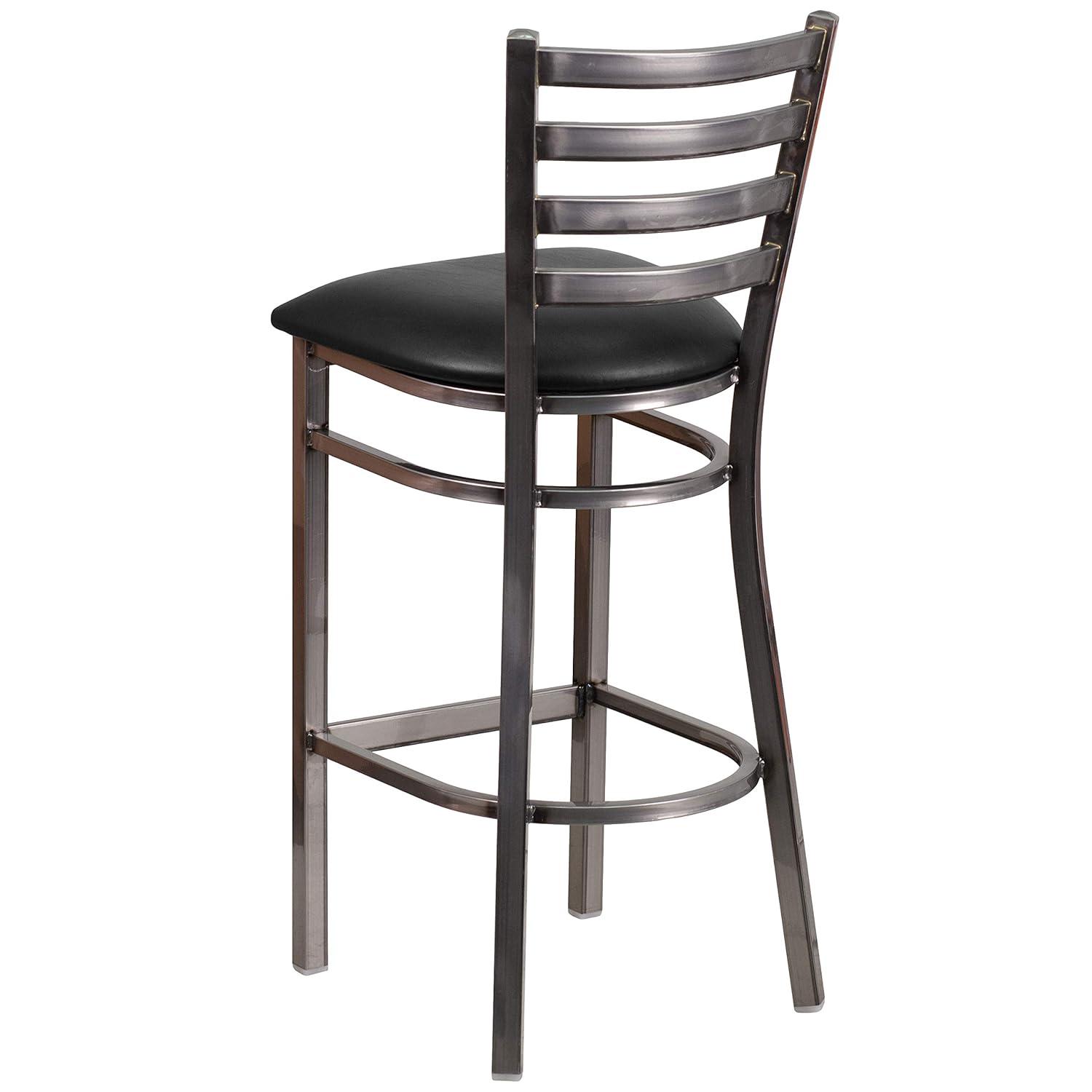Flash Furniture Brixton Hercules Series Ladder Back Metal Restaurant Barstools