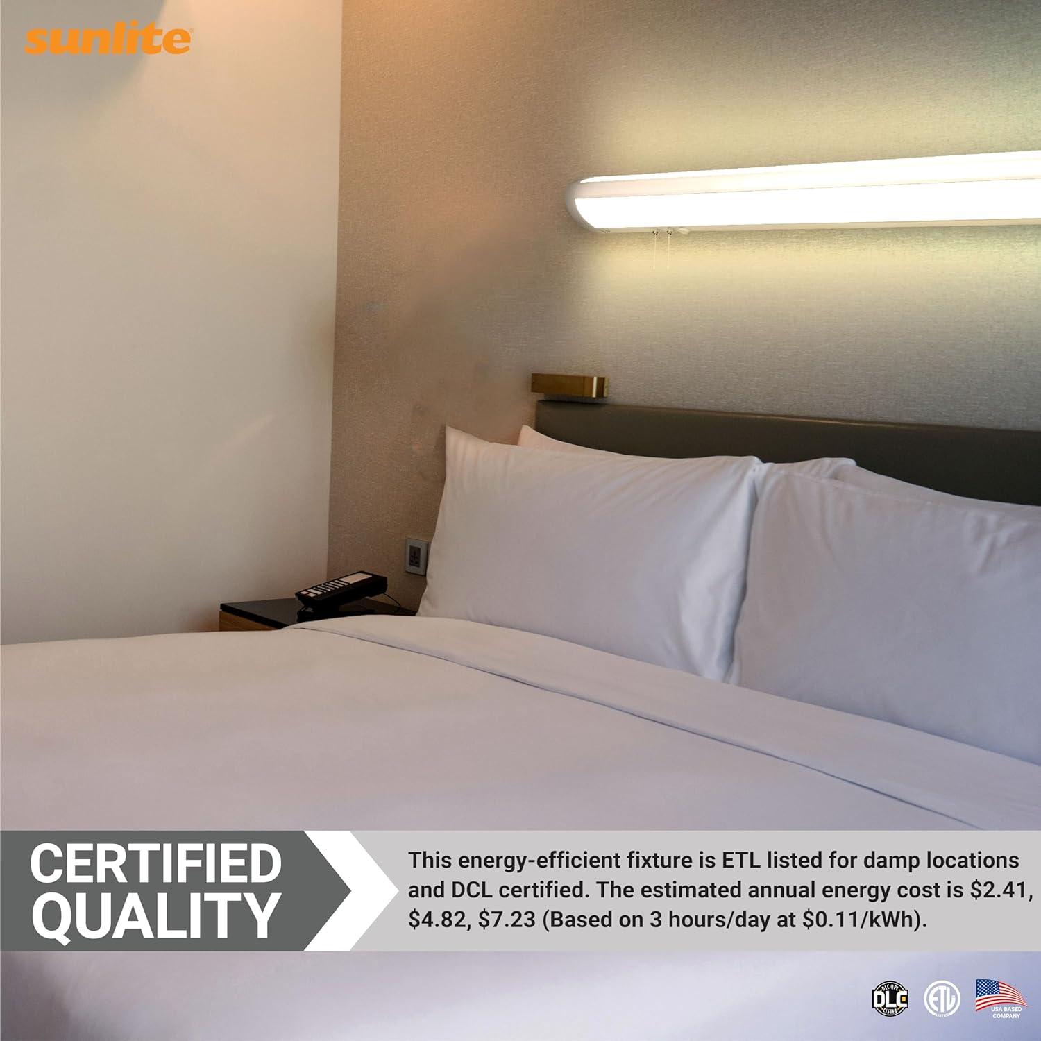 36-Inch Adjustable White LED Linear Bathroom Light Fixture