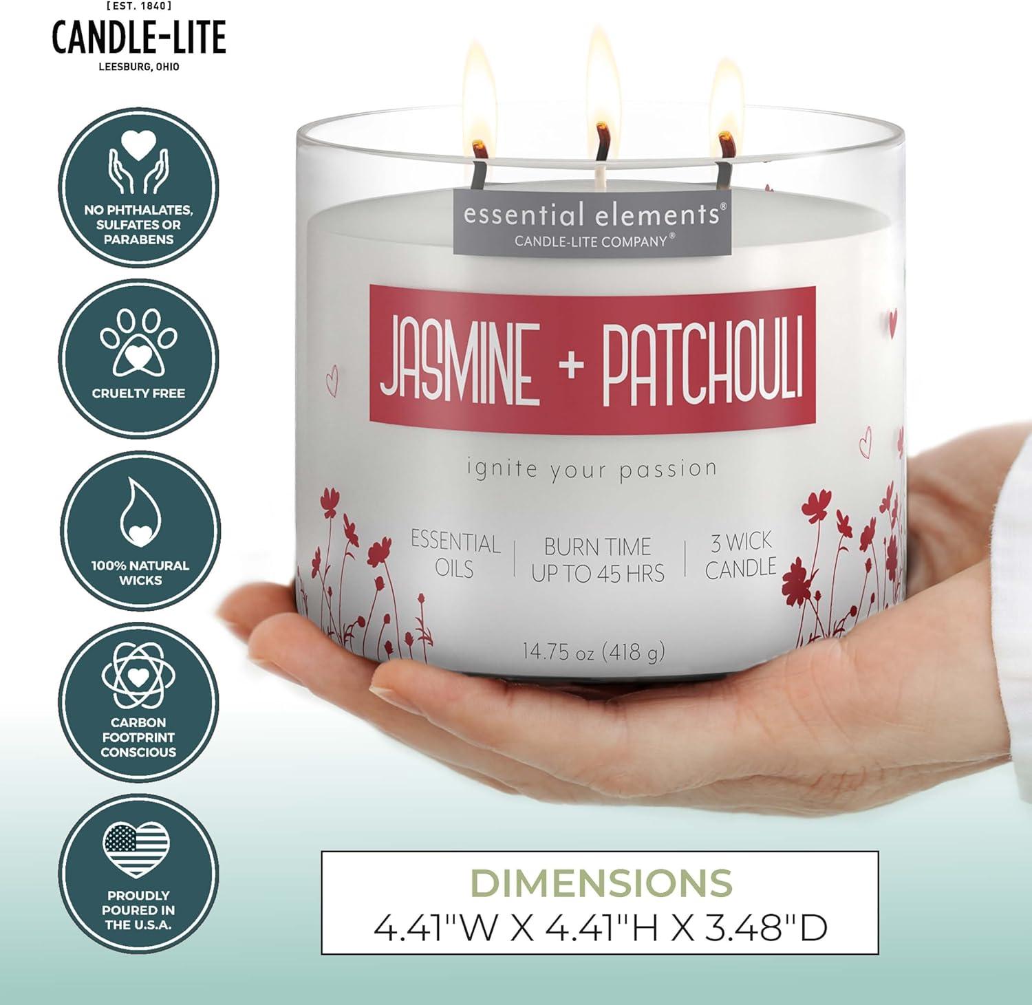 Candle-Lite Jasmine & Patchouli 3-Wick Candle