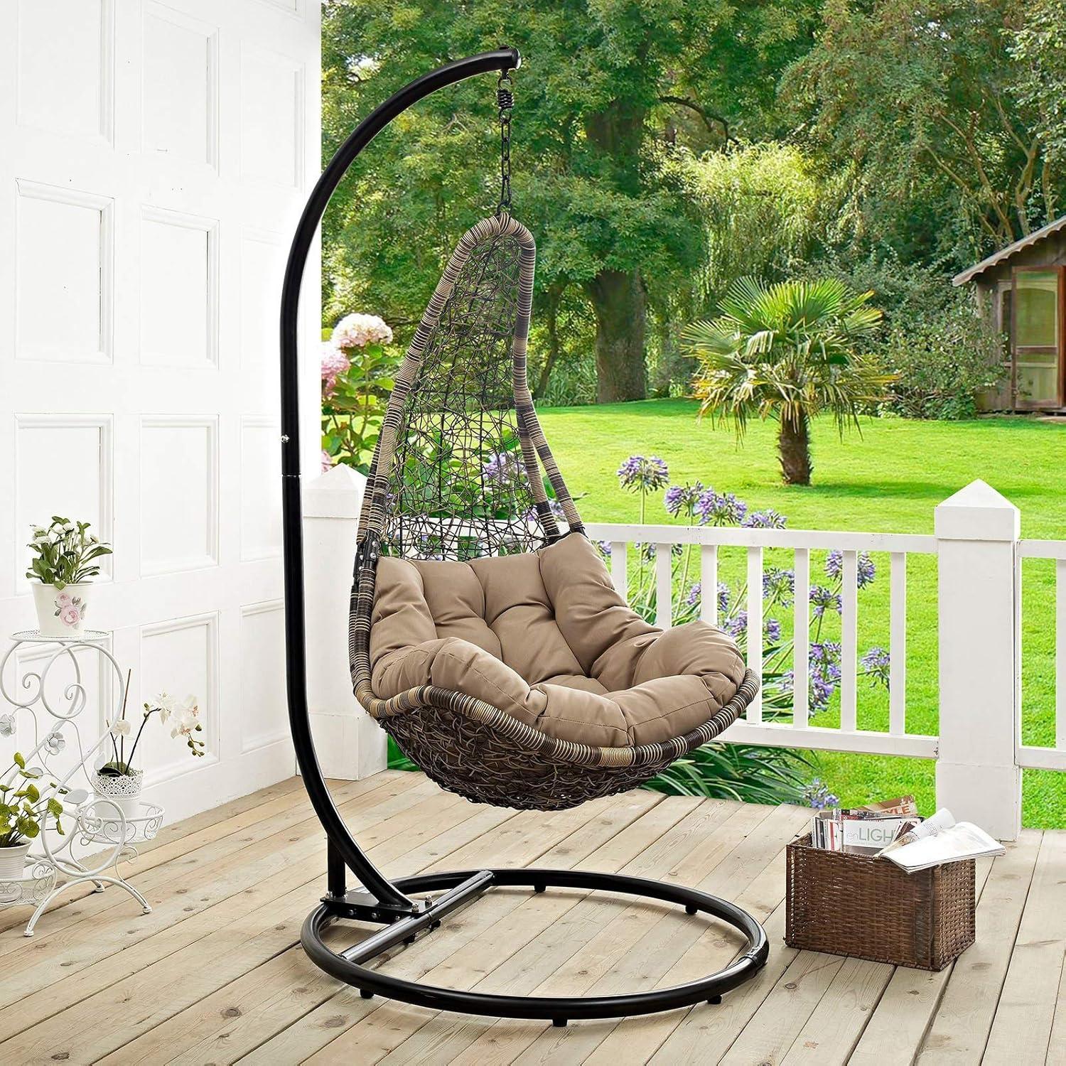 Modway Modway Abate Wicker Rattan Outdoor Patio Swing Chair