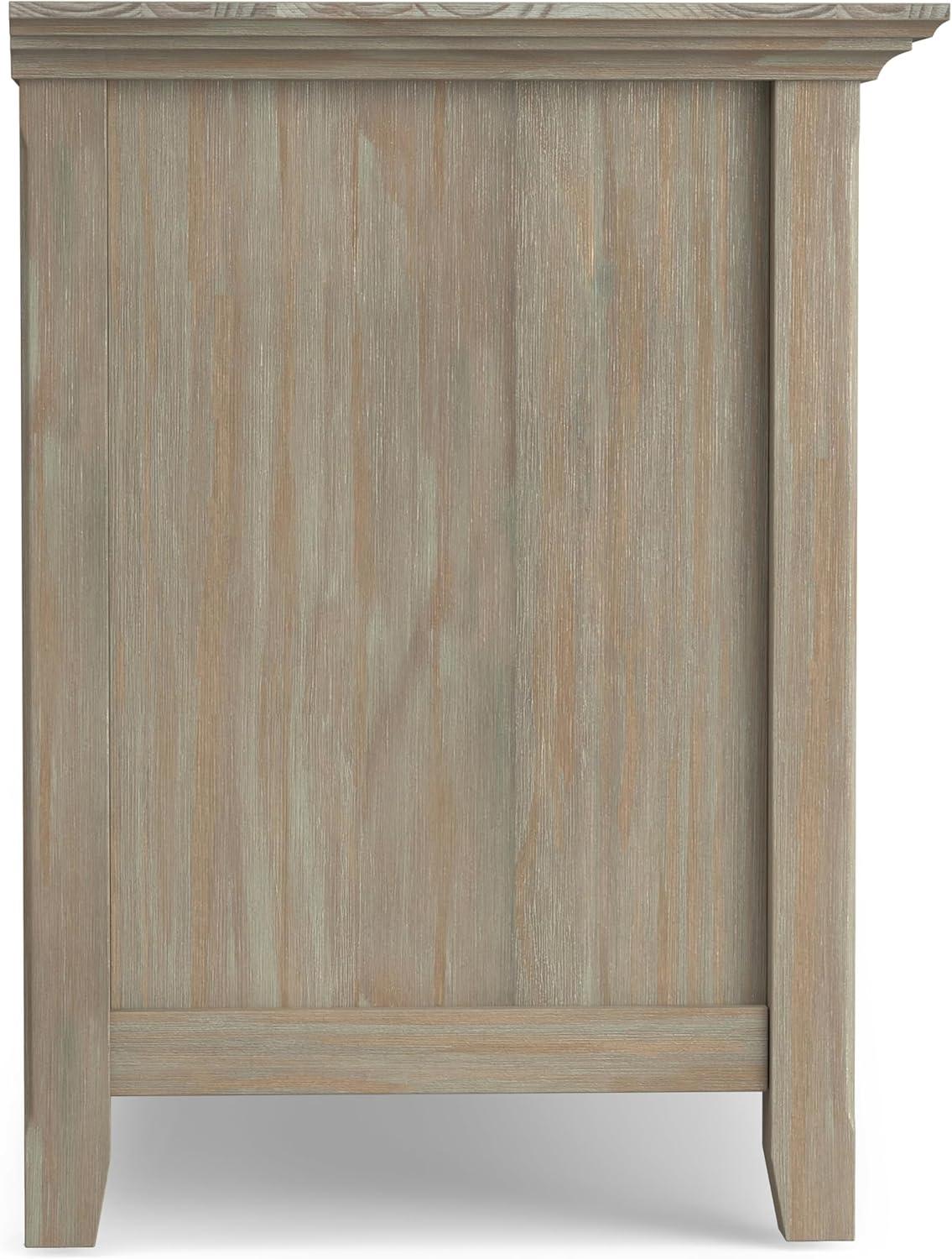 Simpli Home Amherst 54"W Solid Wood TV Stand for TVs up to 60" with Adjustable Shelves