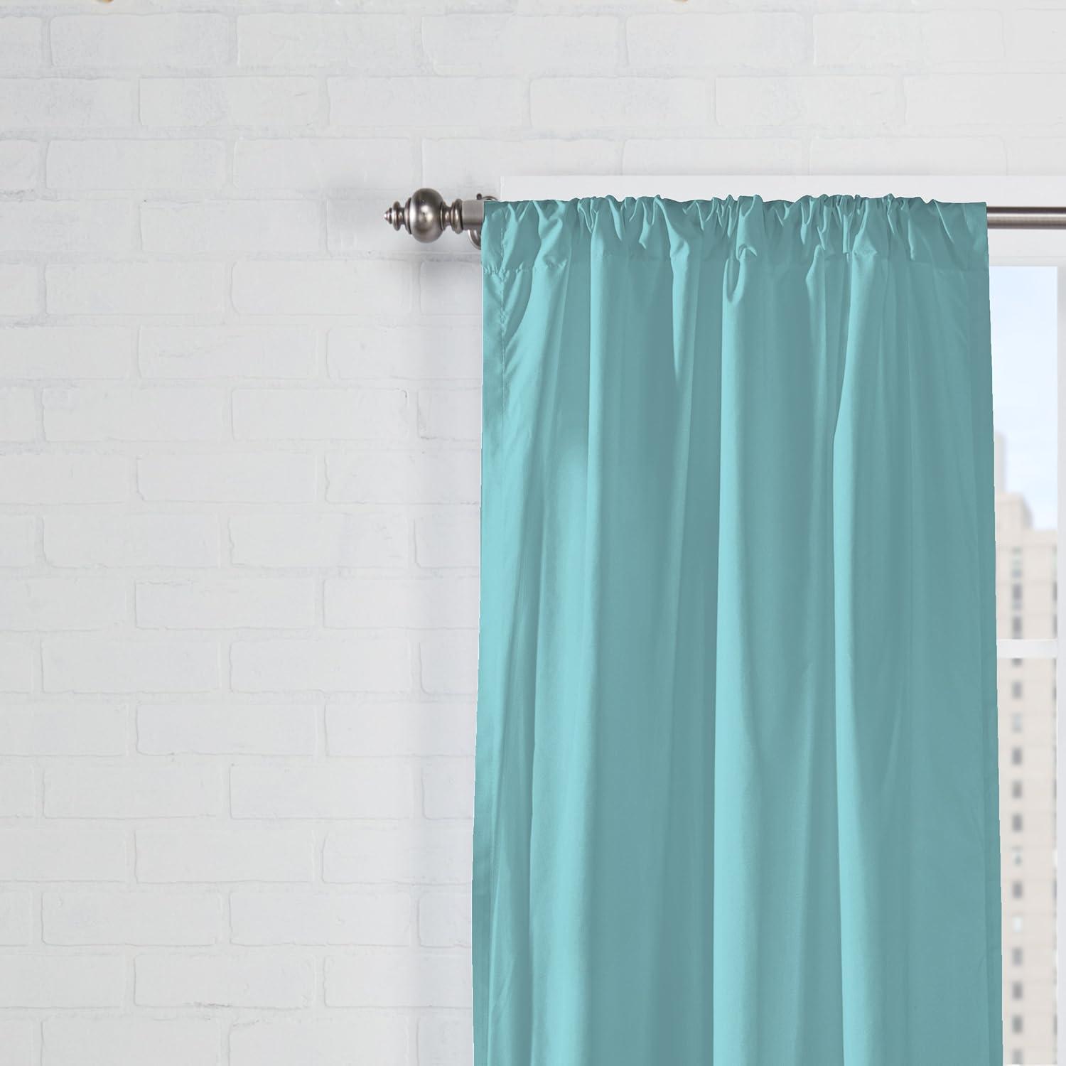 Cadenza Microfiber Rod Pocket Panel Pair (2 Panels) (Set of 2)