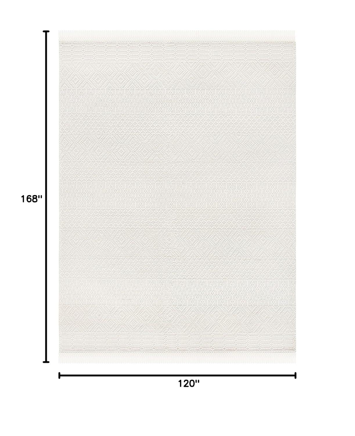 SAFAVIEH Natura Cordelia Southwestern Wool Area Rug, Ivory, 10' x 14'