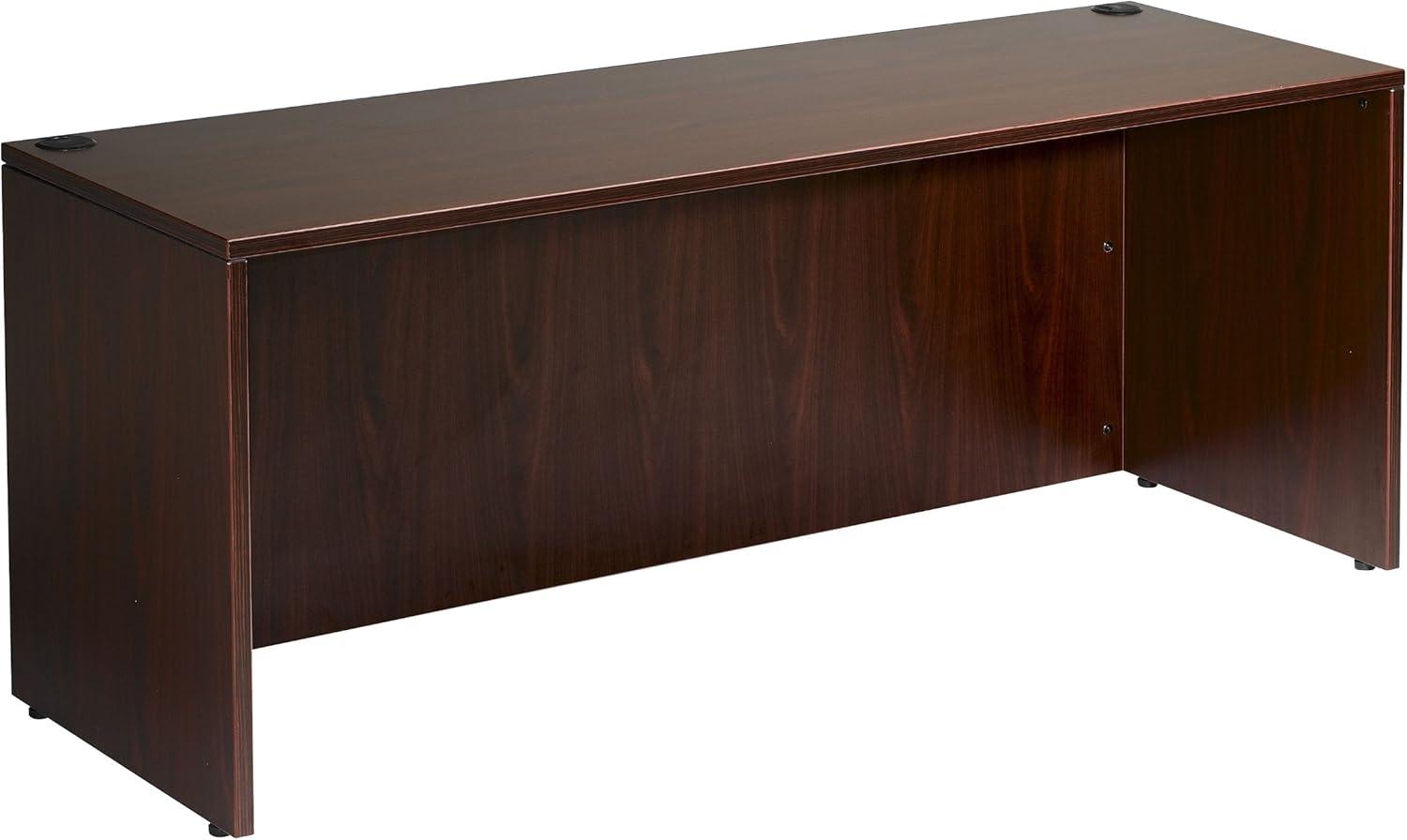 Boss N104-M Boss Desk Shell 48X24, Mahogany