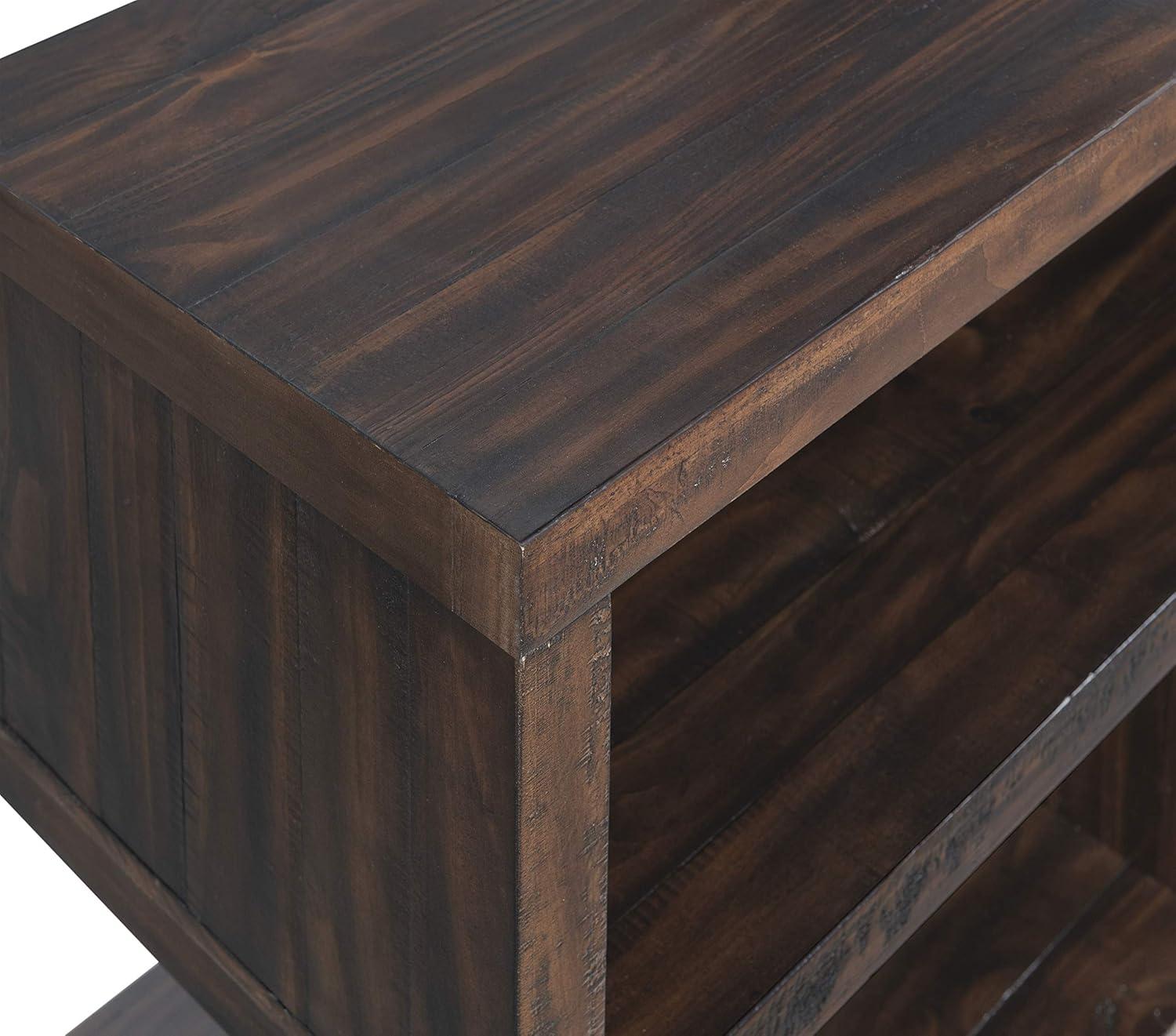 Lexington 70" Solid Wood TV Stand Dark Mocha Brown - Martin Svensson Home