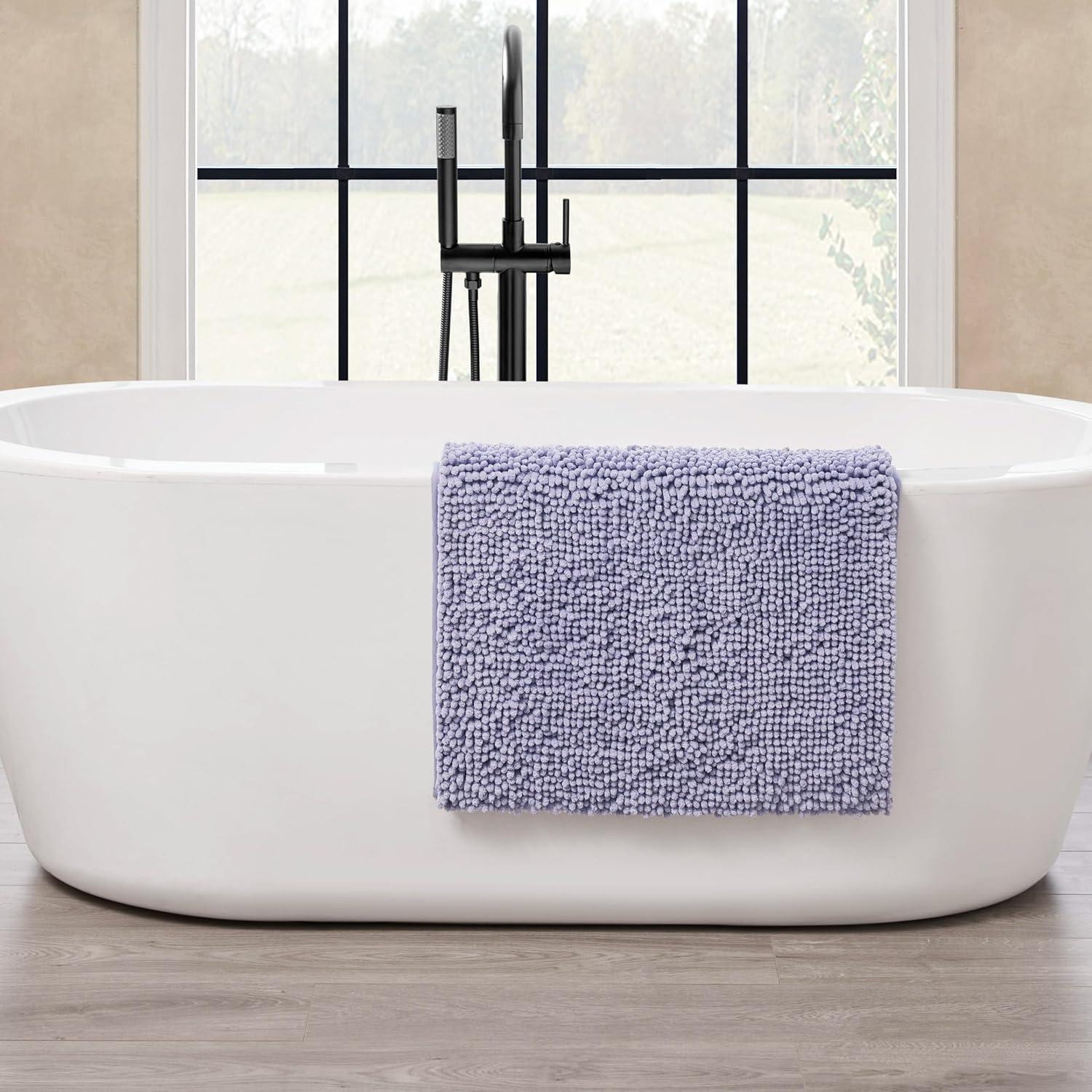 Resort Collection Chenille Plush Loop Bath Mats