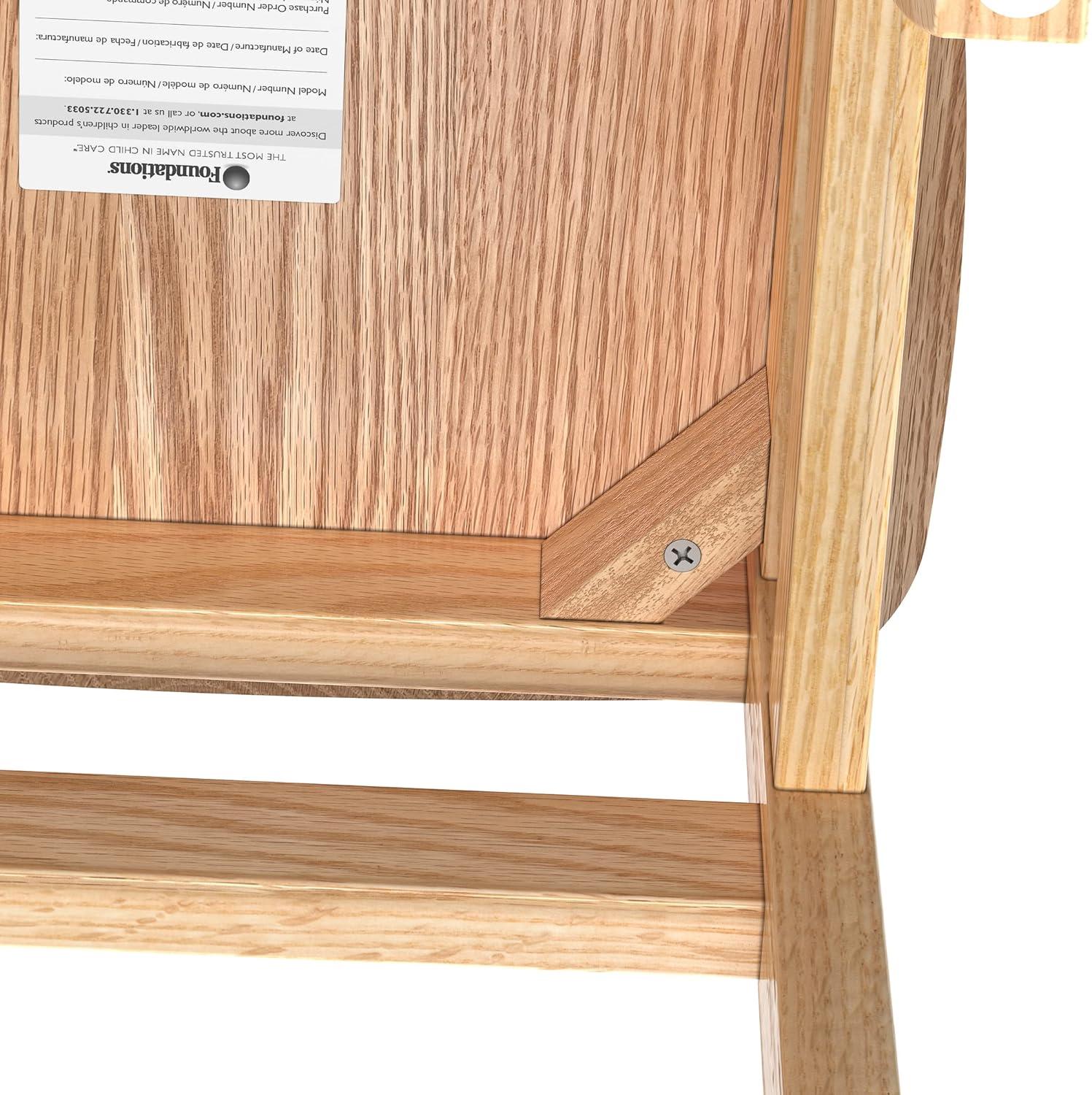 Foundations Little Scholars Sillas Escolares de Madera para Niños Roble Rojo Completamente Ensambladas, Fabricadas en EE. UU., 14", Paquete de 2