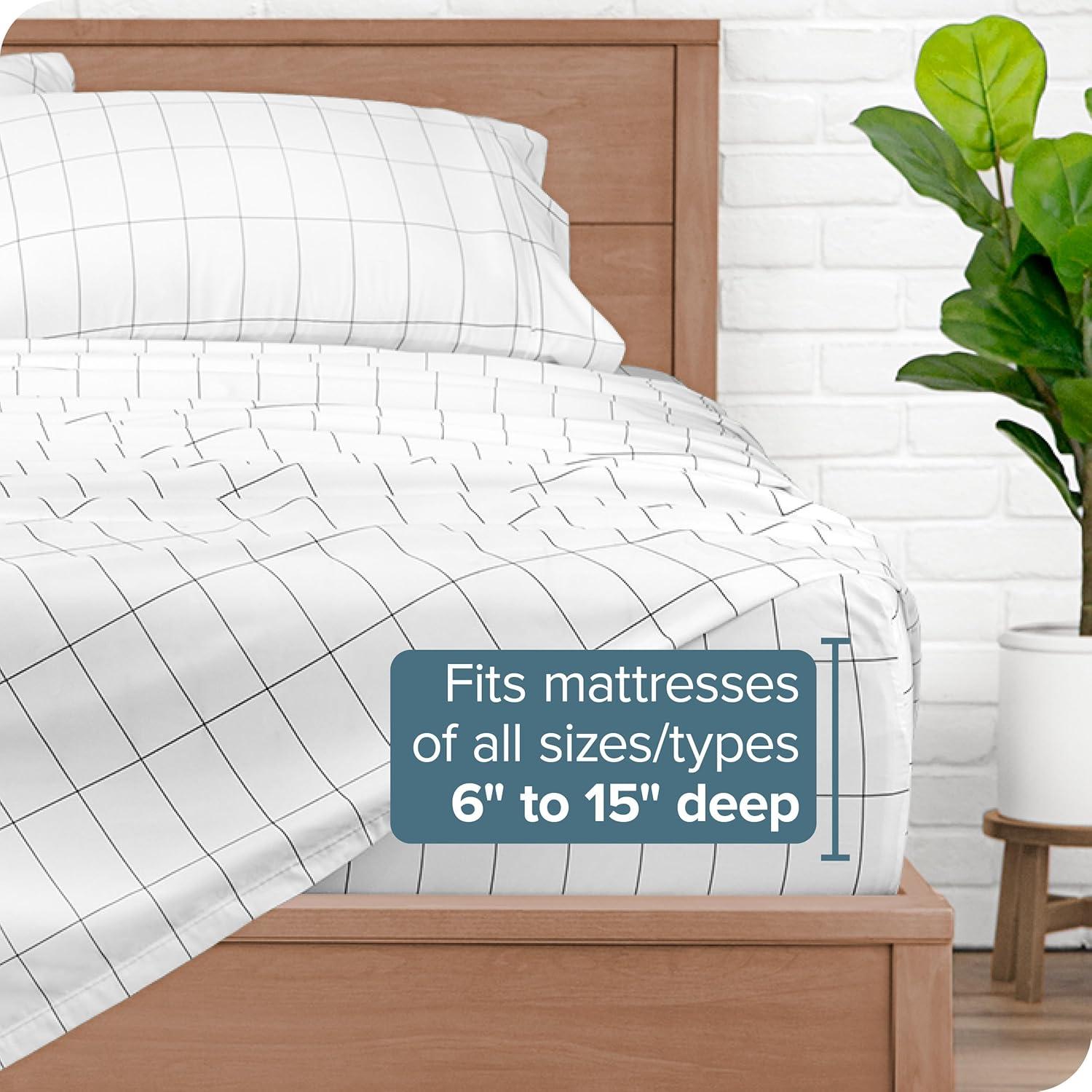 Bare Home Sheet Set - Luxury 1800 Ultra-Soft Microfiber Bed Sheets - Double Brushed - Deep Pockets - Easy Fit