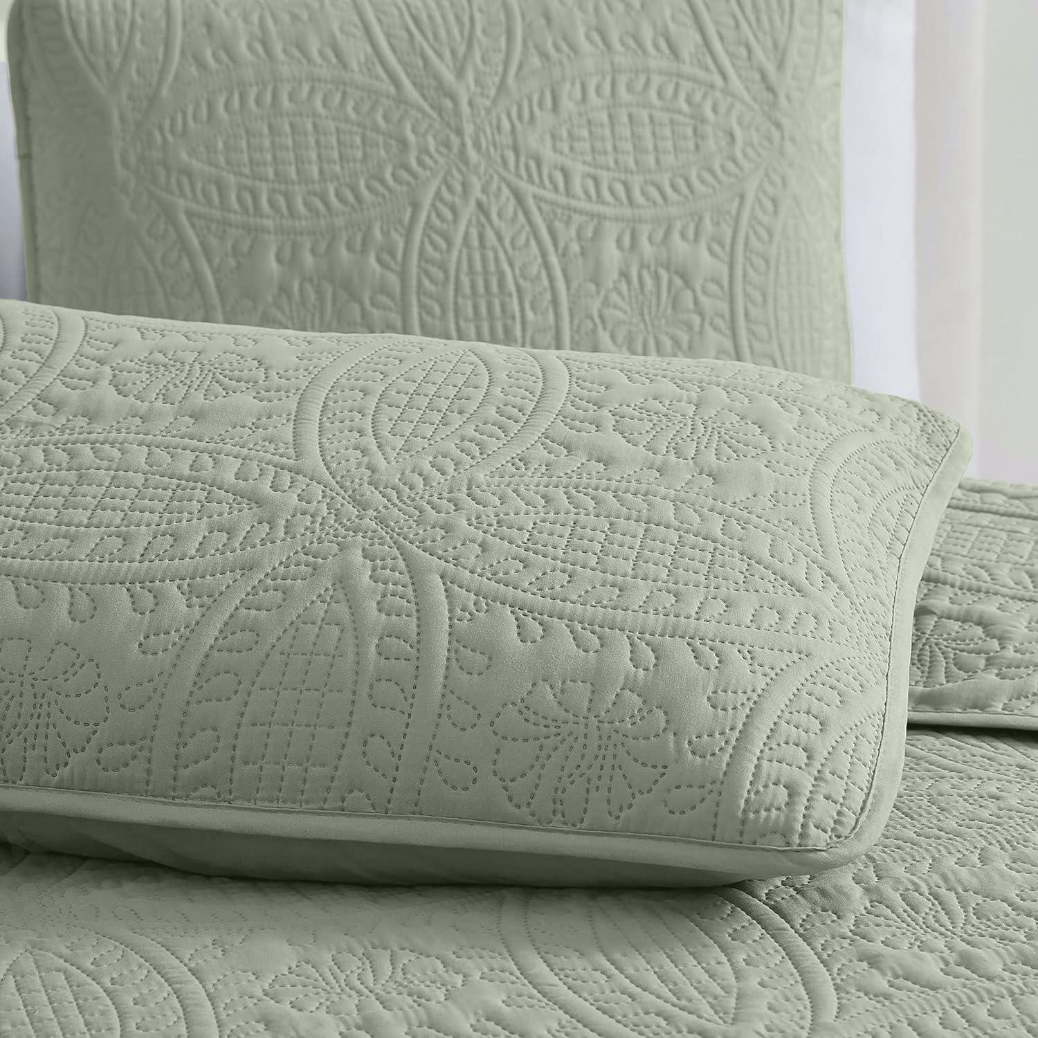 Mellanni Ultrasonic Quilted Coverlet Set