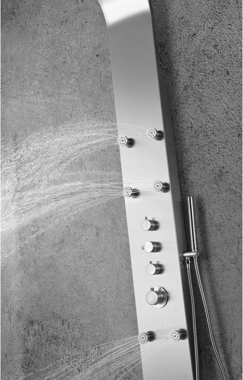 Fontan 62.99'' Shower Panel with Fixed Shower Head