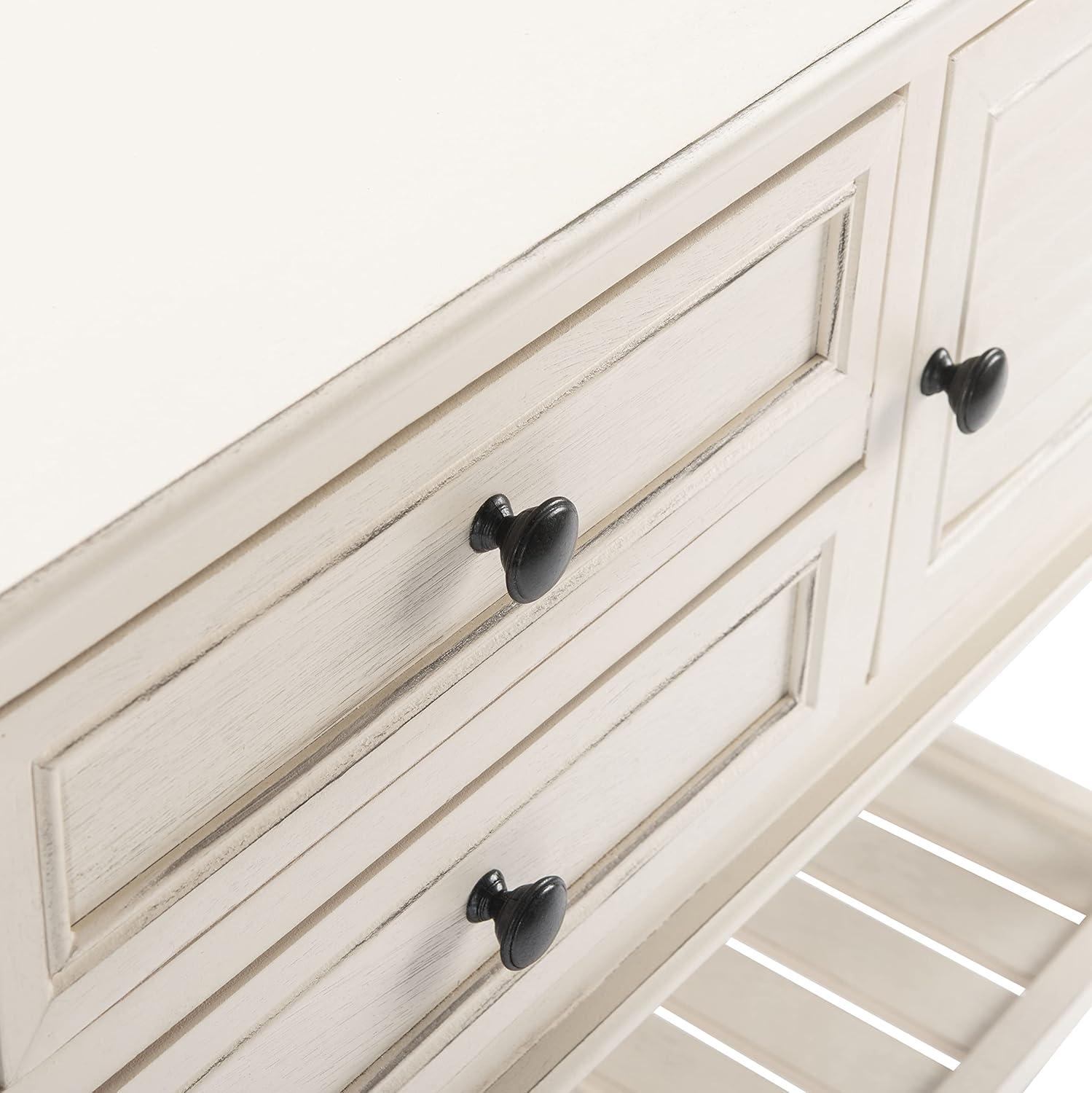 Tate 2 Drawer 2 Door Console Table - CNS5722A - Off-White - Safavieh