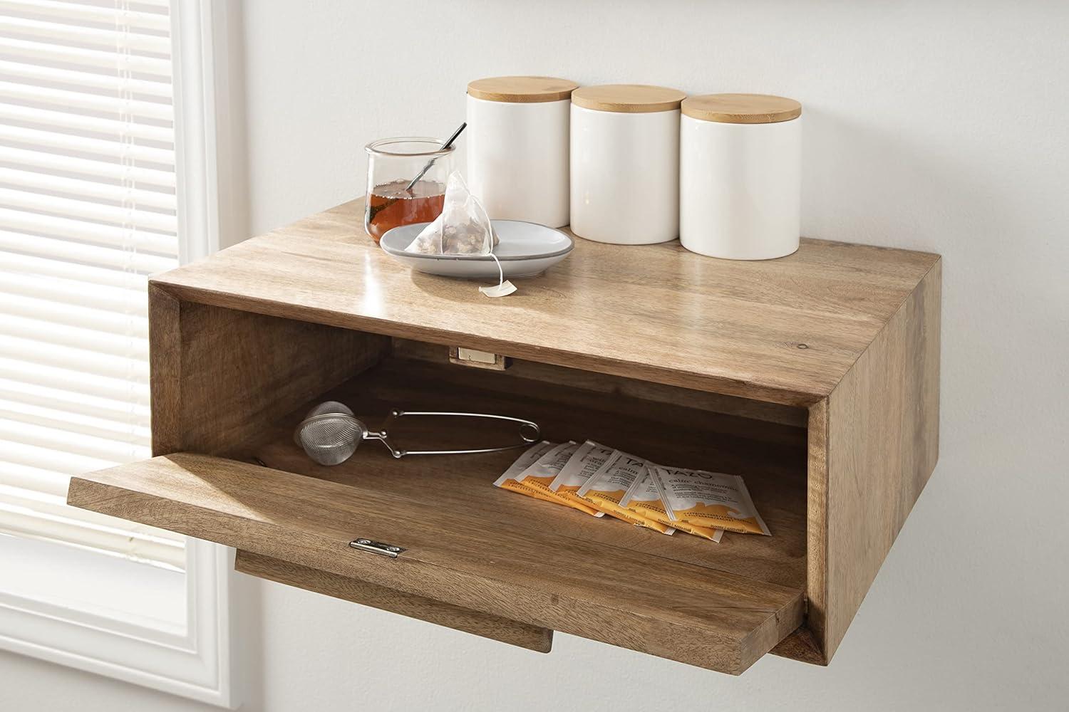 Kate and Laurel McCutcheon Wood Storage Shelf