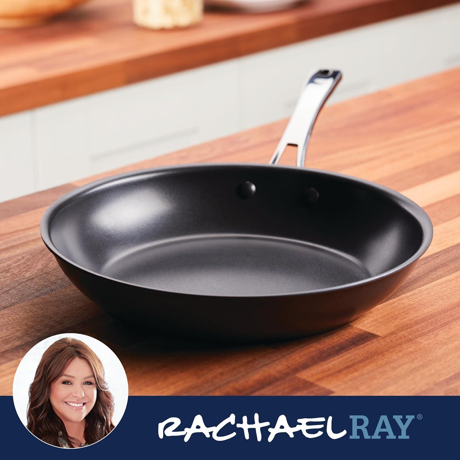 Rachael Ray Cook + Create Hard Anodized Nonstick Frying Pan, 10-Inch