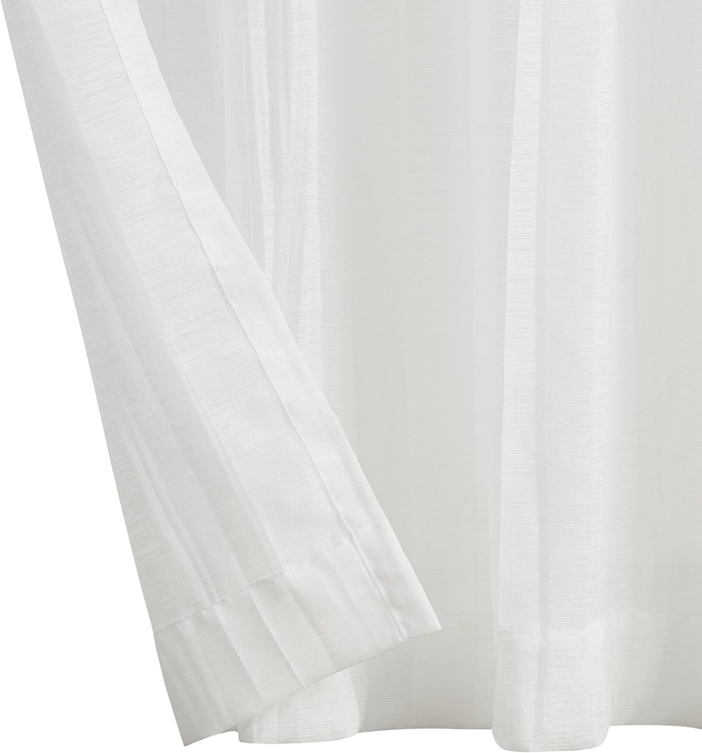 Nautica Cordelia Crushed Sheer Window Curtains (Set of 2)