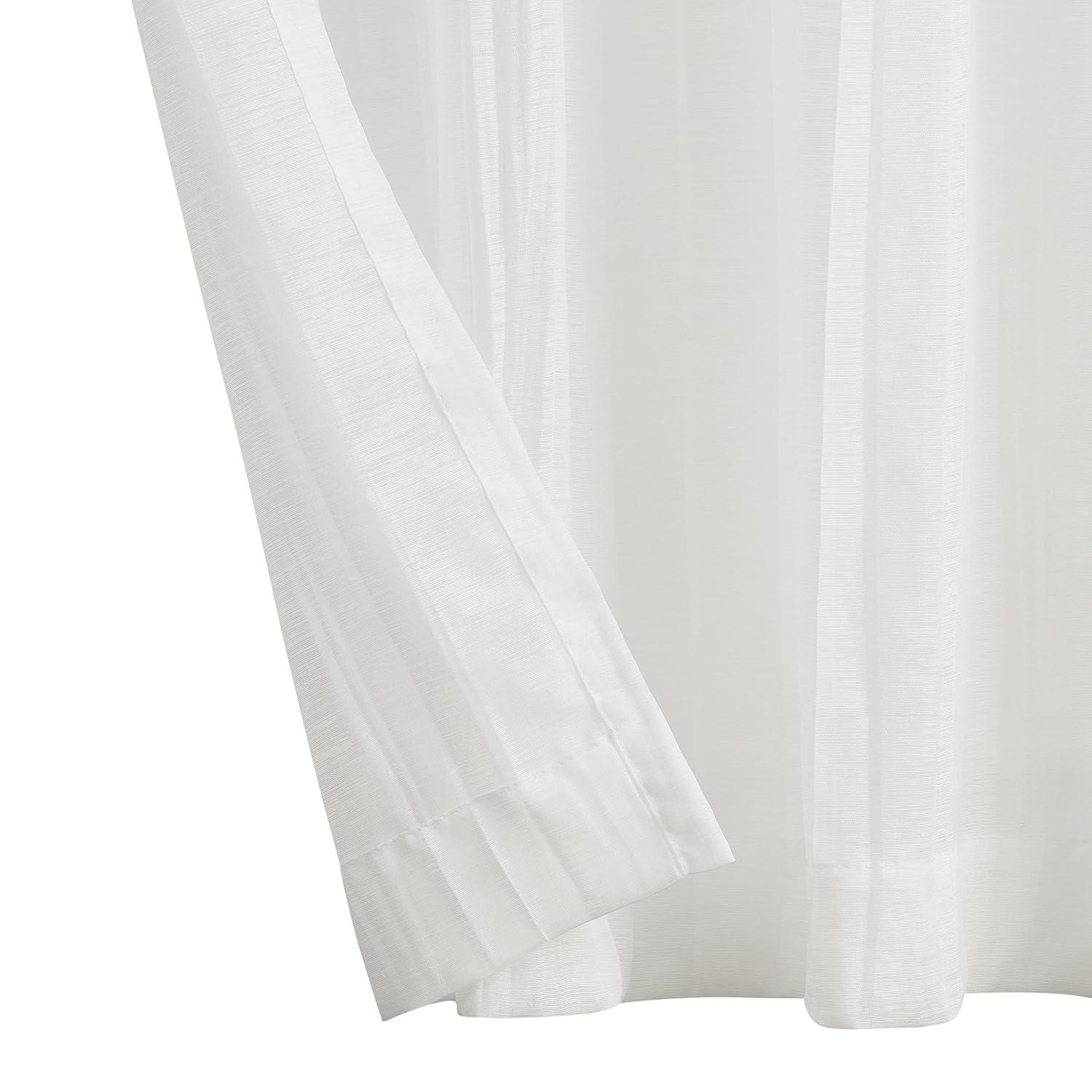 Nautica Nautica Cordelia Crushed Sheer Window Curtains (Set of 2)