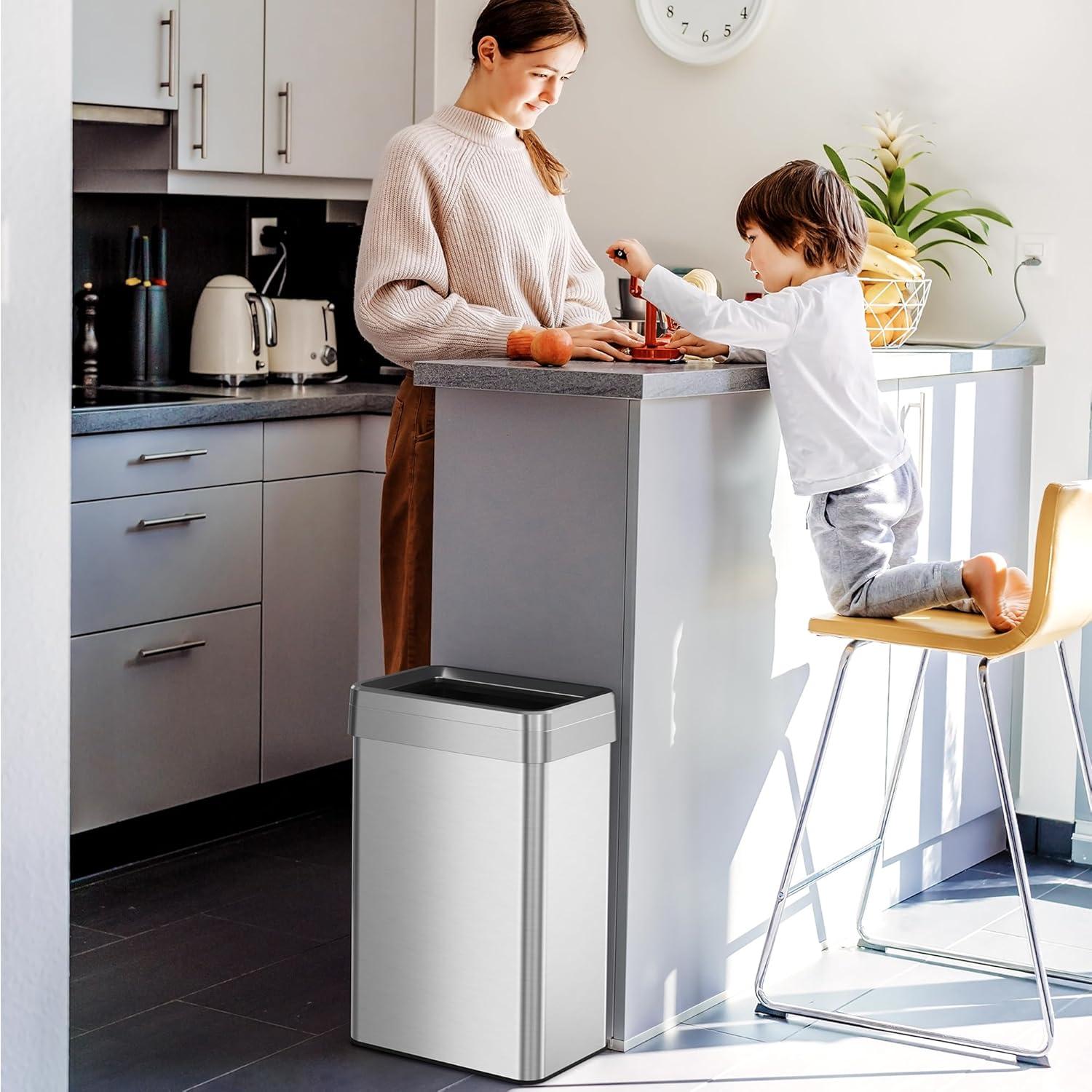Deodorizer Stainless Steel Trash Can