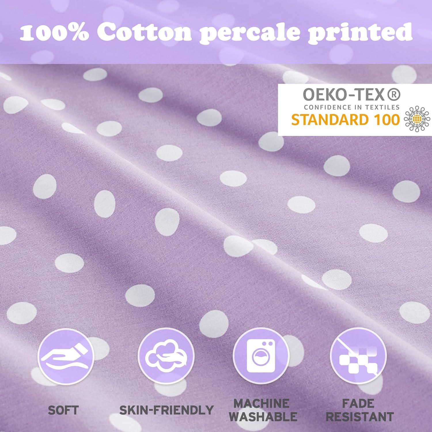 Polka Dot Polka Dot Printed 100% Cotton Sheet Set