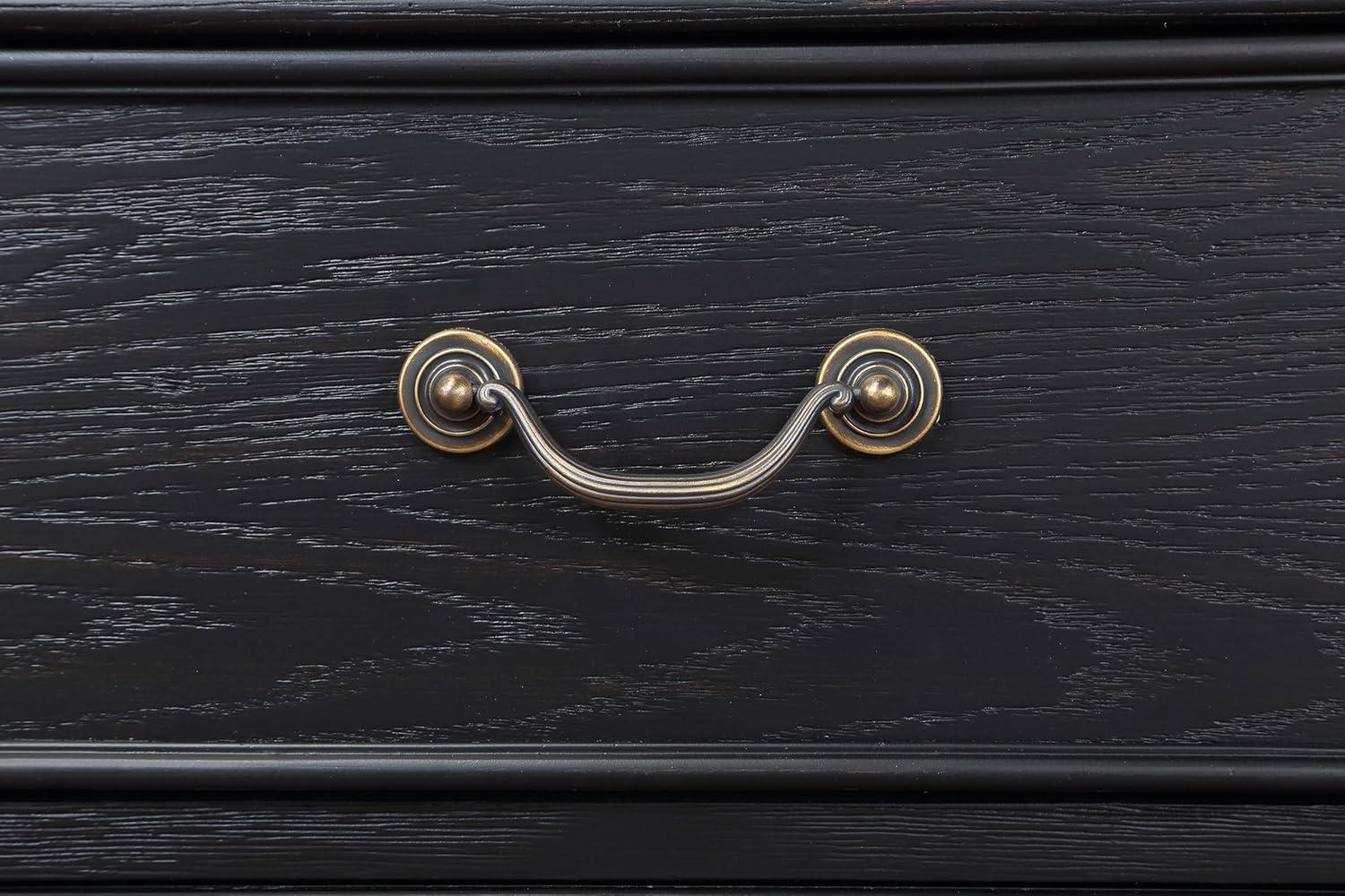 Coaster Celina Traditional 3-drawer Wood Nightstand Bedside Table Black