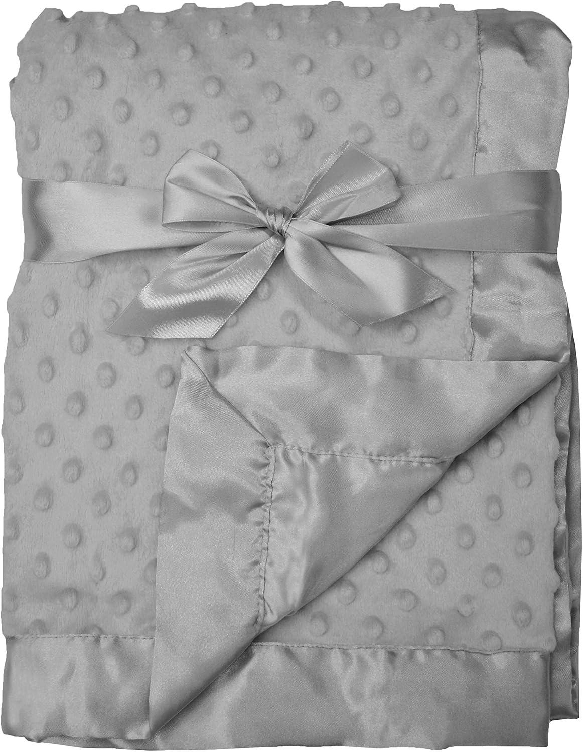 American Baby Company Heavenly Soft Chenille Blanket Set, Gray, for Boys & Girls