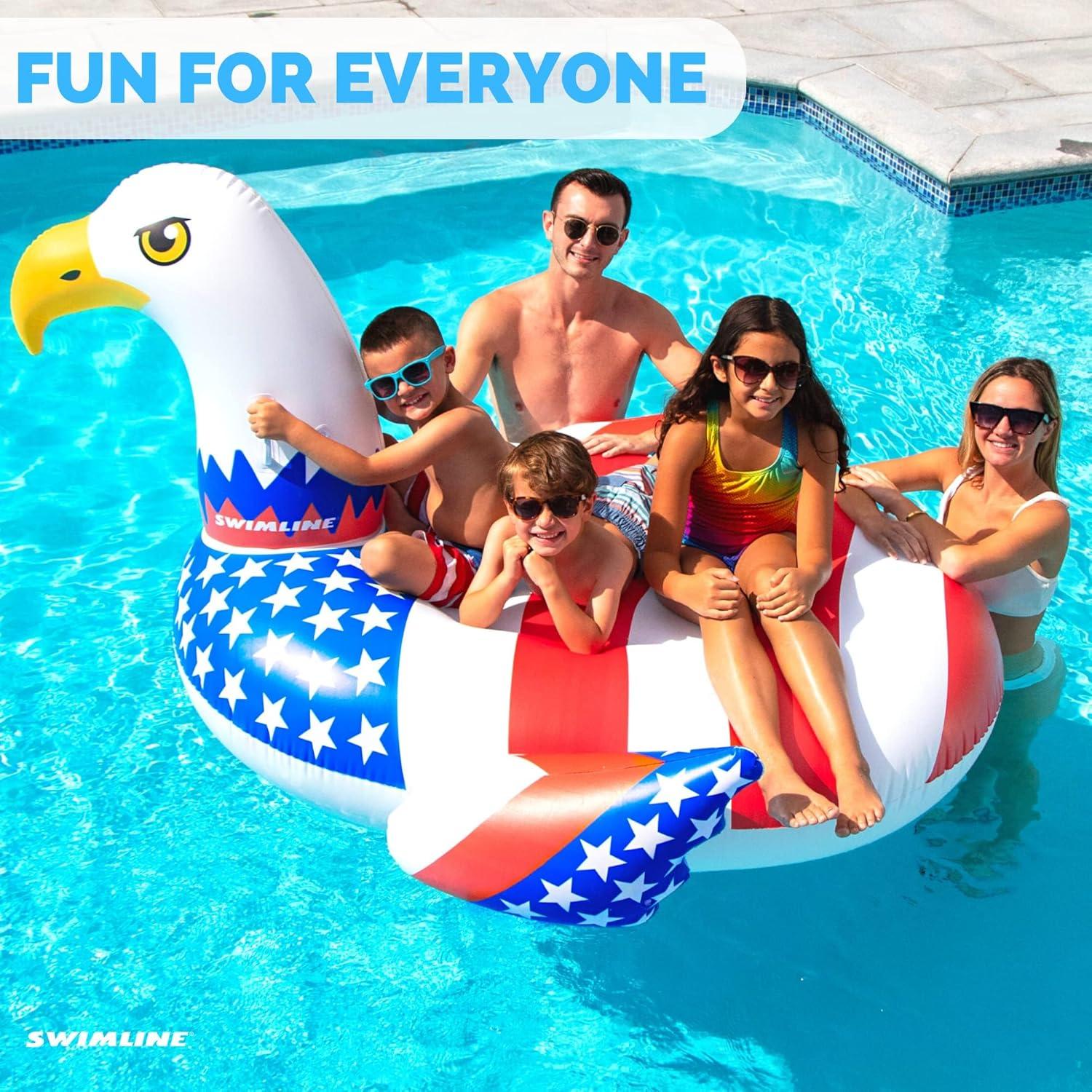 Patriotic American Bald Eagle Inflatable Pool Float