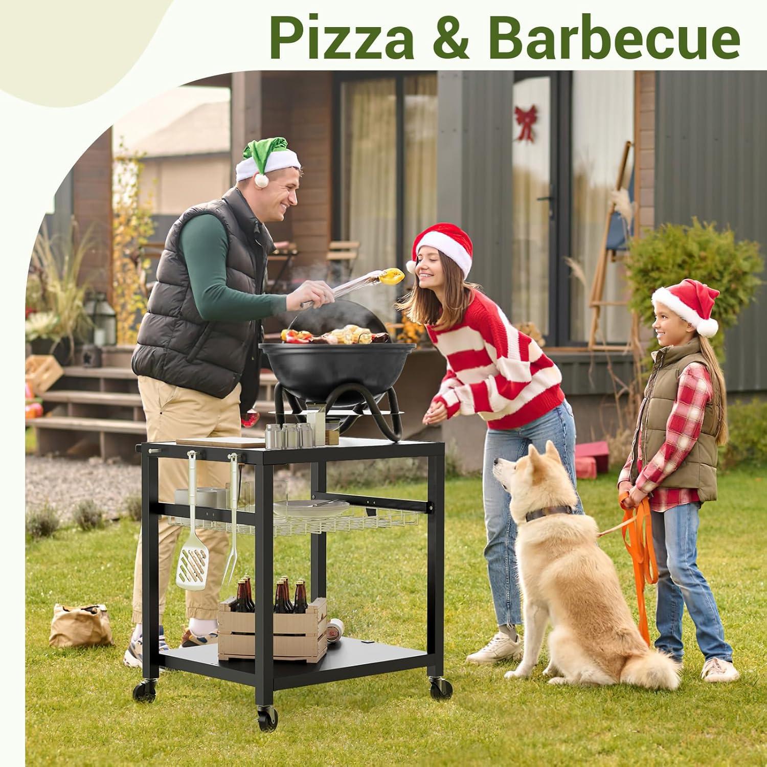 NUUK Stainless Steel 30IN Outdoor Grill and Prep Cart
