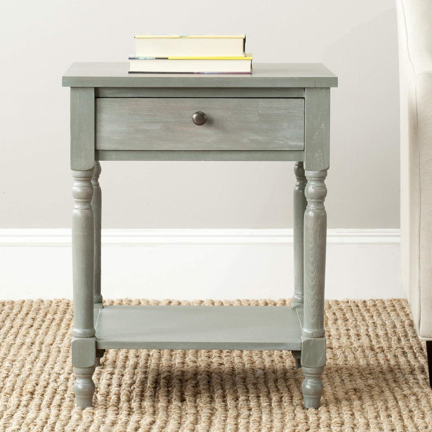 Tami Nightstand With Storage Drawer - AMH6604 - Ash Grey - Safavieh Couture