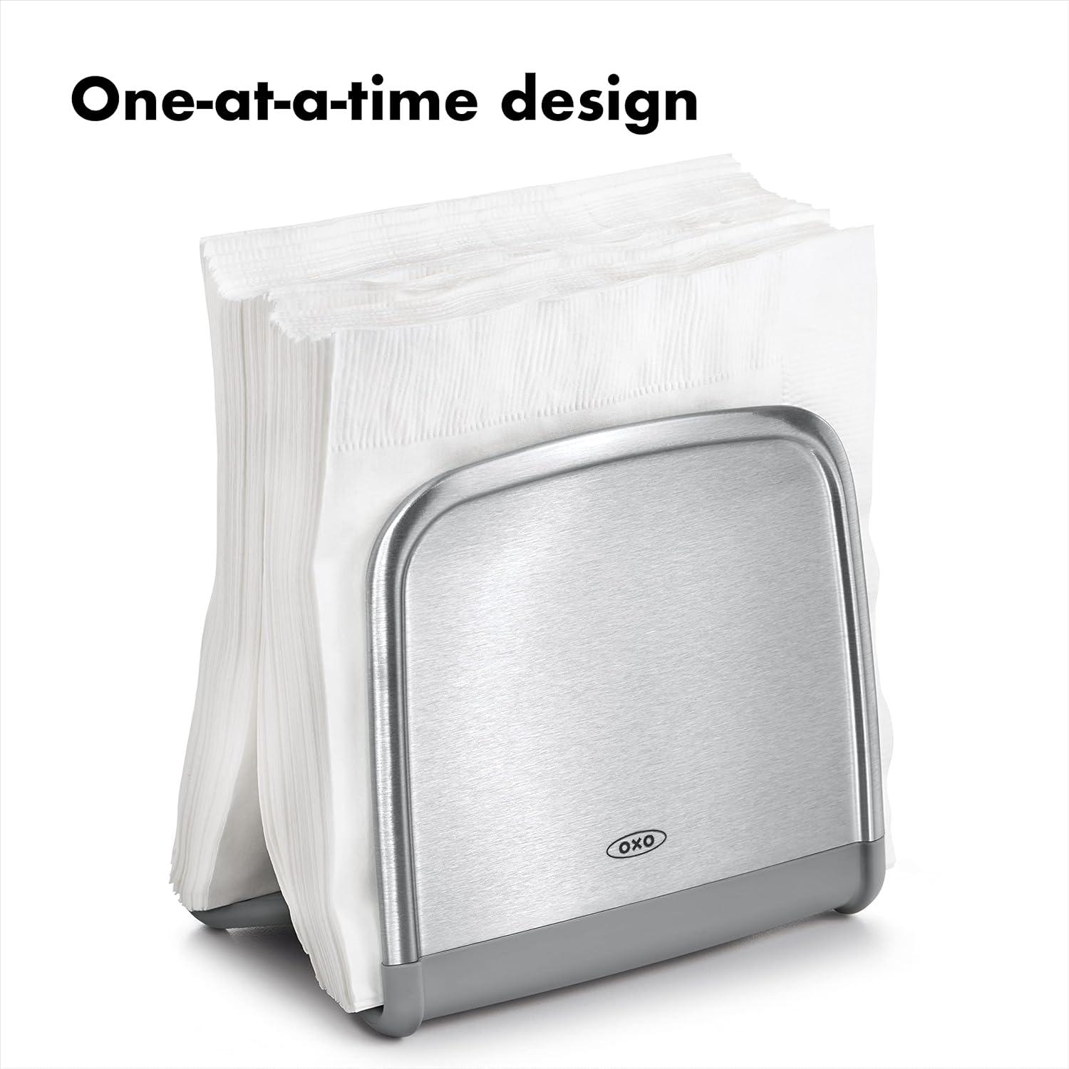 OXO Good Grips Neat Napkin Holder, Stainless Steel