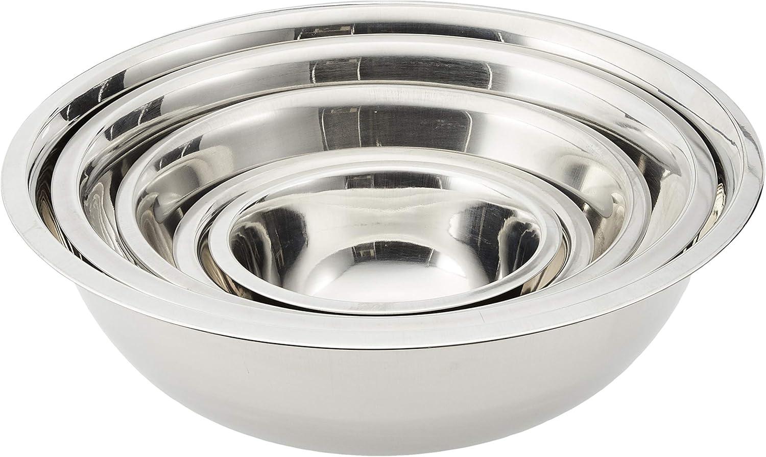 COOKPRO 717 5PC STAINLESS STEEL MIXING BOWL SET VERY DURABLE