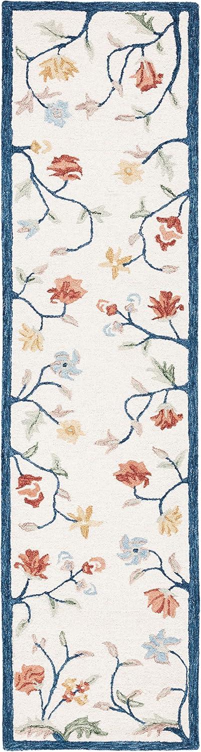 Metro MET120 Hand Tufted Area Rug - Ivory/Blue - 8'x10' - Safavieh.