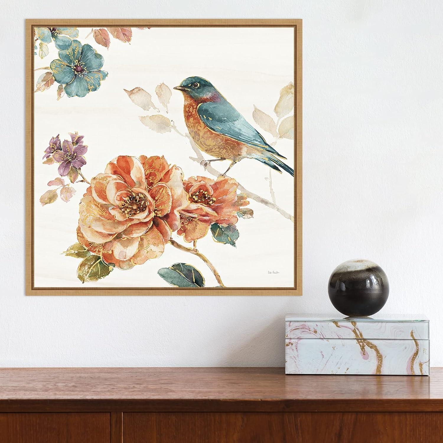 Amanti Art Spiced Nature III Soft White by Lisa Audit Canvas Wall Art Print Framed 16-in. x 16-in.