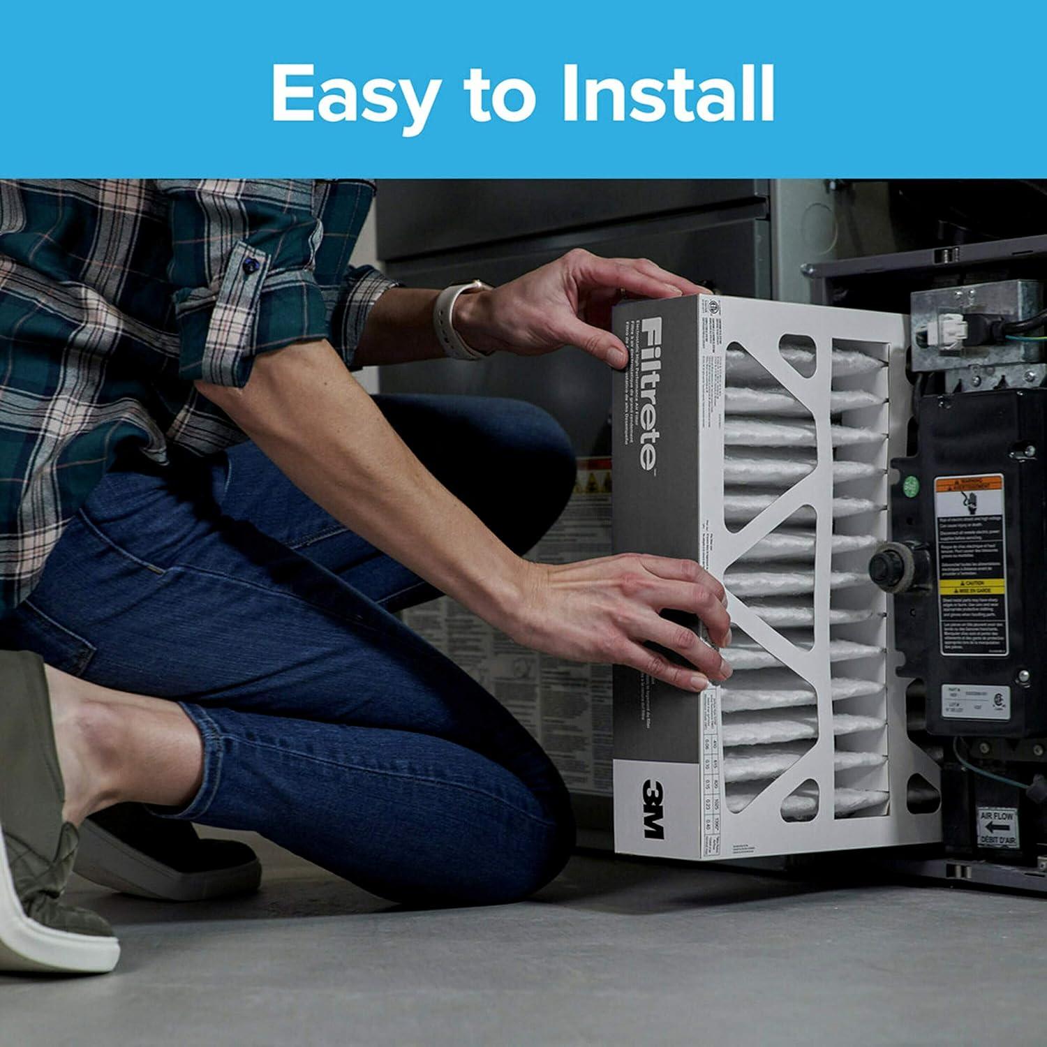 Filtrete 16x25x4 HVAC Furnace Air Filter, MPR 1000 MERV 11, Allergen Defense, 2 Pack