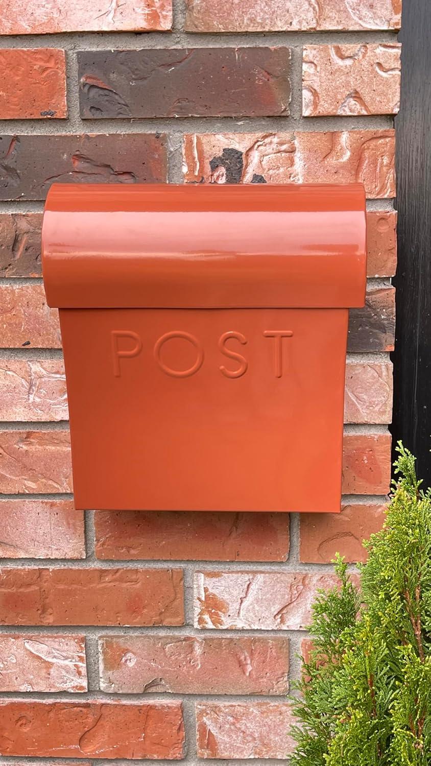 Vicki Euro Farmhouse Max Water and Rust Protection Post Wall Mounted Mailbox