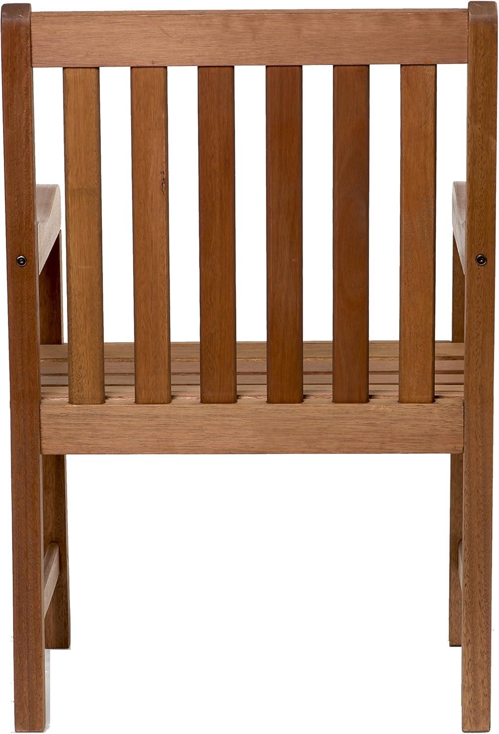 Amazonia Milano Solid Wood 100% FSC Patio Dining Armchair