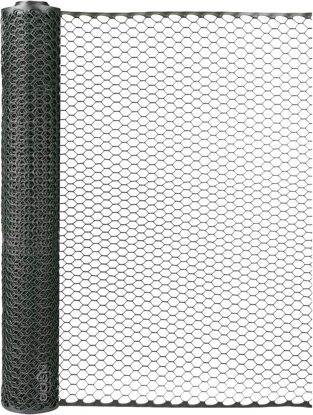 Black Plastic 2' x 25' Poultry Hex Garden Fence Netting