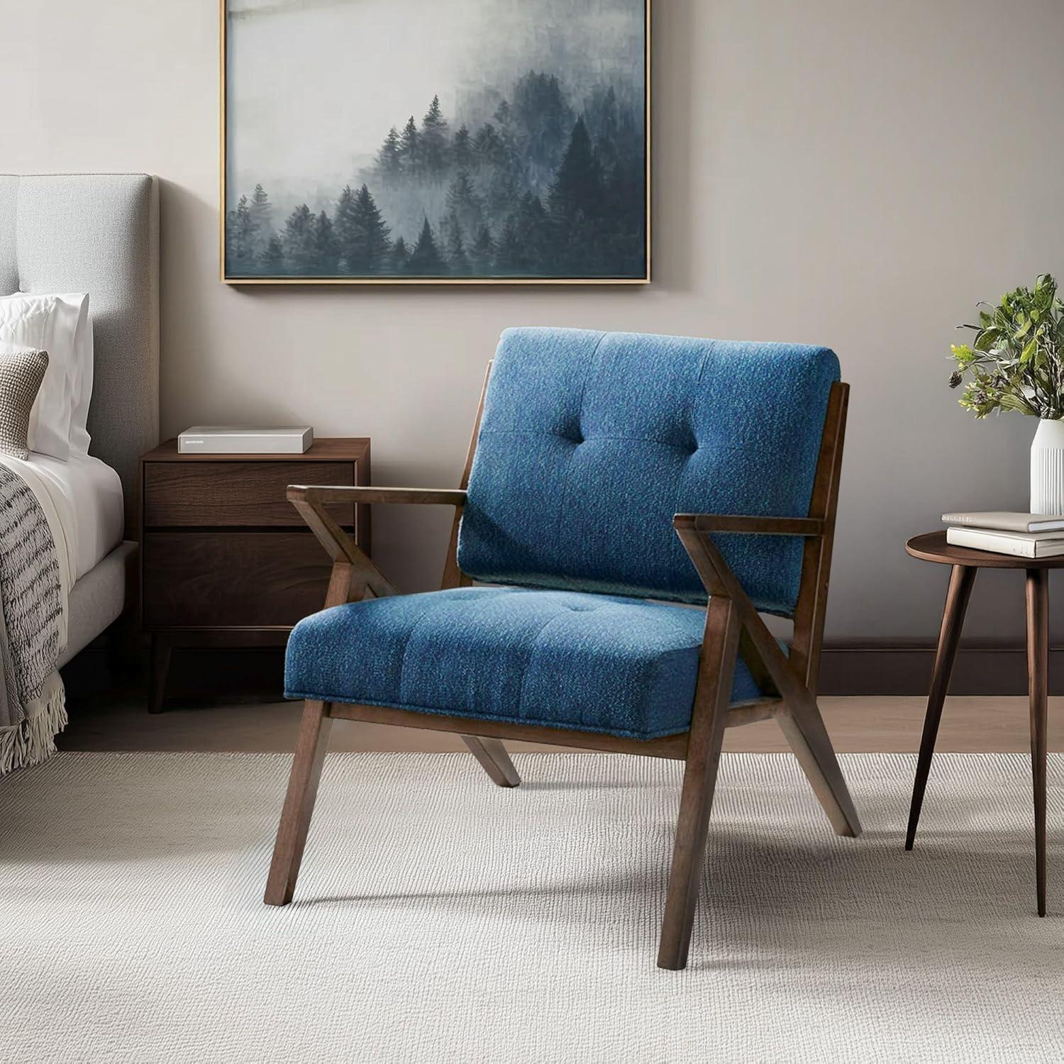 Desi Retro Button Tufted Armchair