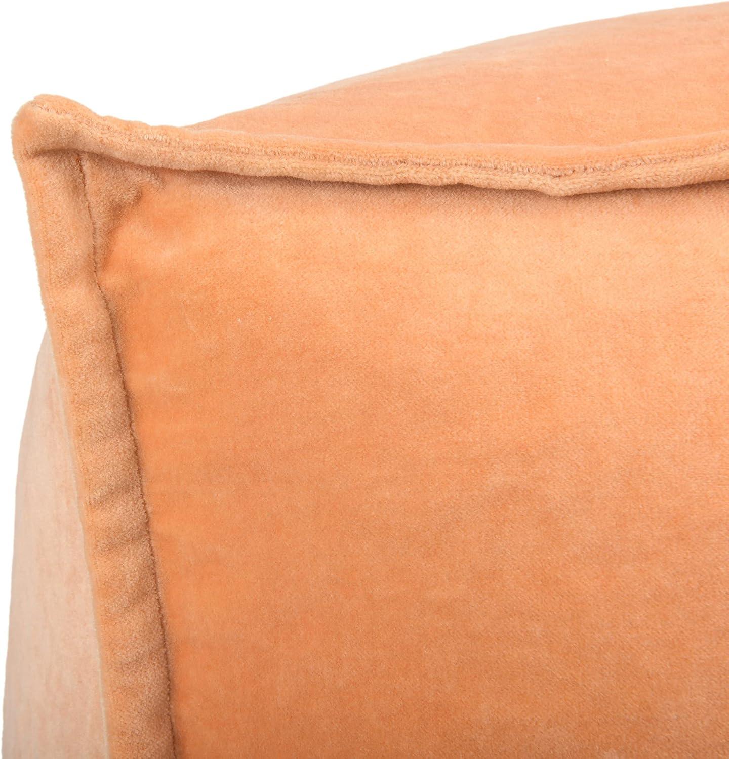 Creative Co-Op Square Velvet Pouf