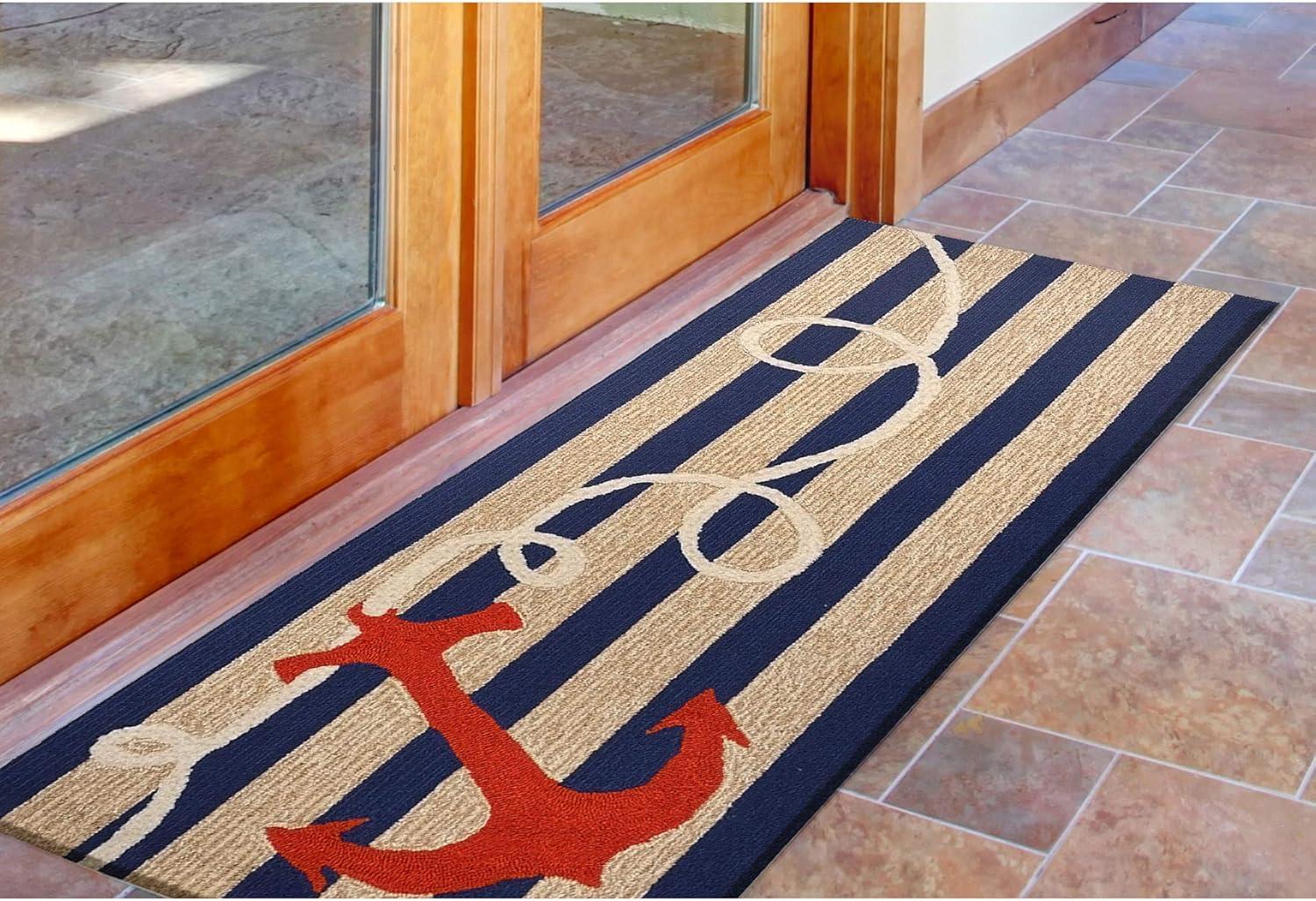 Anchor Hand Tufted Indoor Outdoor Rug