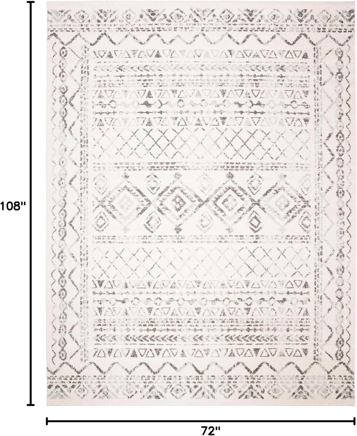 Tulum TUL268 Power Loomed Area Rug - Ivory/Grey - 6'x9' - Safavieh.