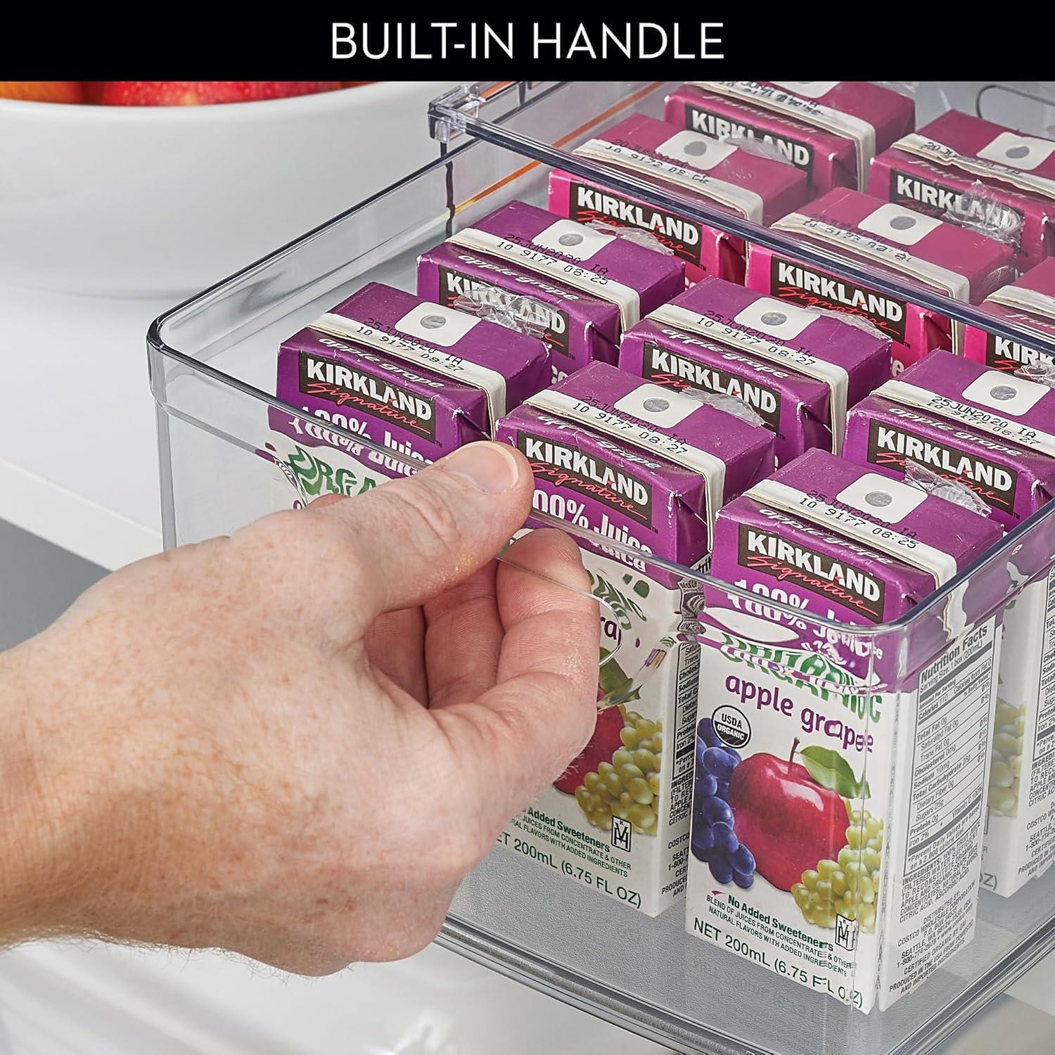 iDesign iDesign Stackable Storage Drawer for Fridge or Pantry - Set of 4 - Clear (Set of 4)