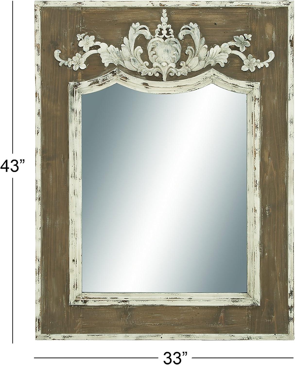 Eberhart Wood Flat Wall Mirror