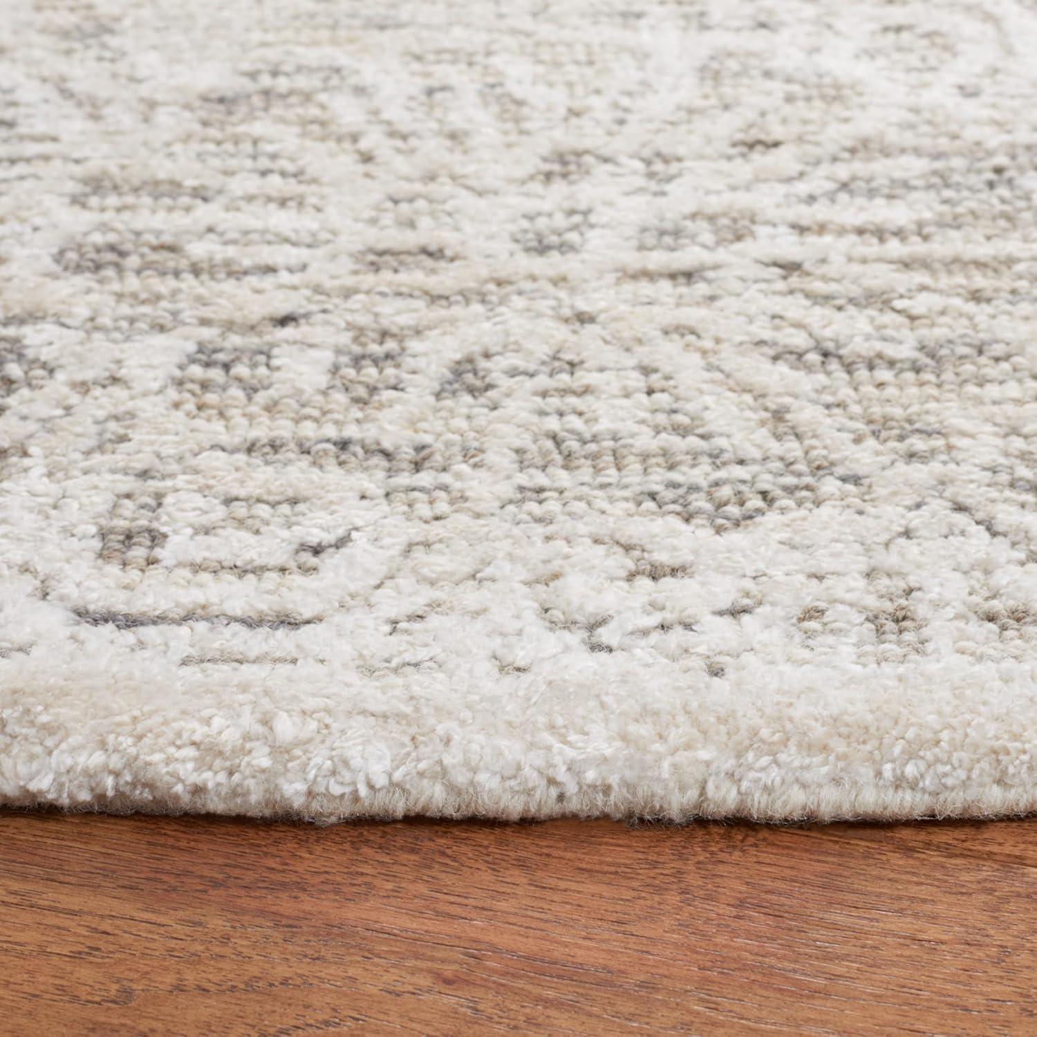 Charlton Home® Bateh Hand Tufted 60% Wool, 20% Bamboo Silk, 20% Cotton With Cotton Backing Floral Rug