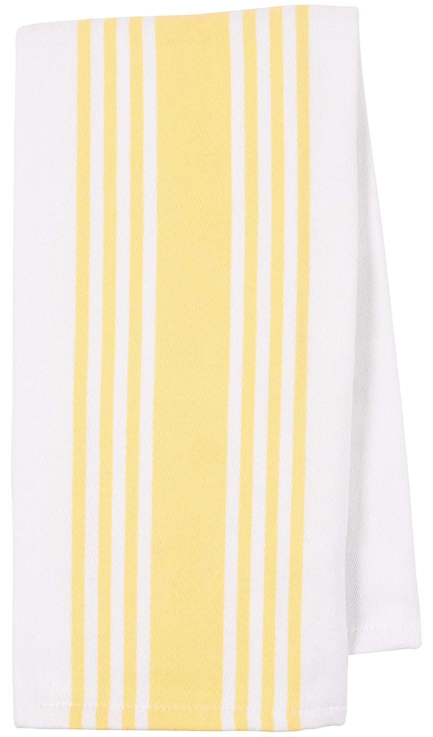 KAF Home Madison Set of 4 Absorbent, Durable and Soft Kitchen Towels | 18" x 28"  - Sunshine