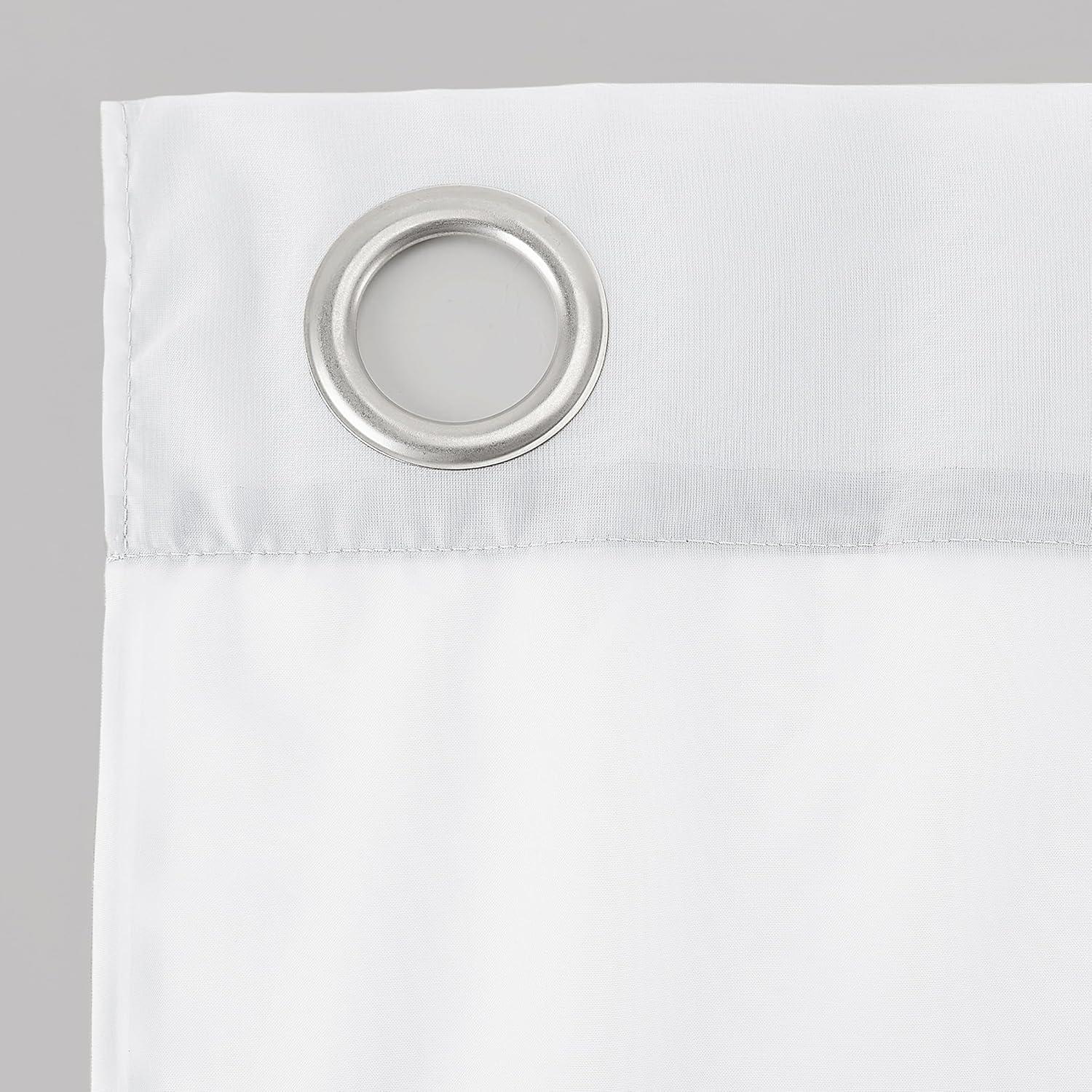 84"x59" Emily Sheer Voile Grommet Top Curtain Panel White - No. 918: Sheer Curtain Panels, Indoor Use, Machine Washable