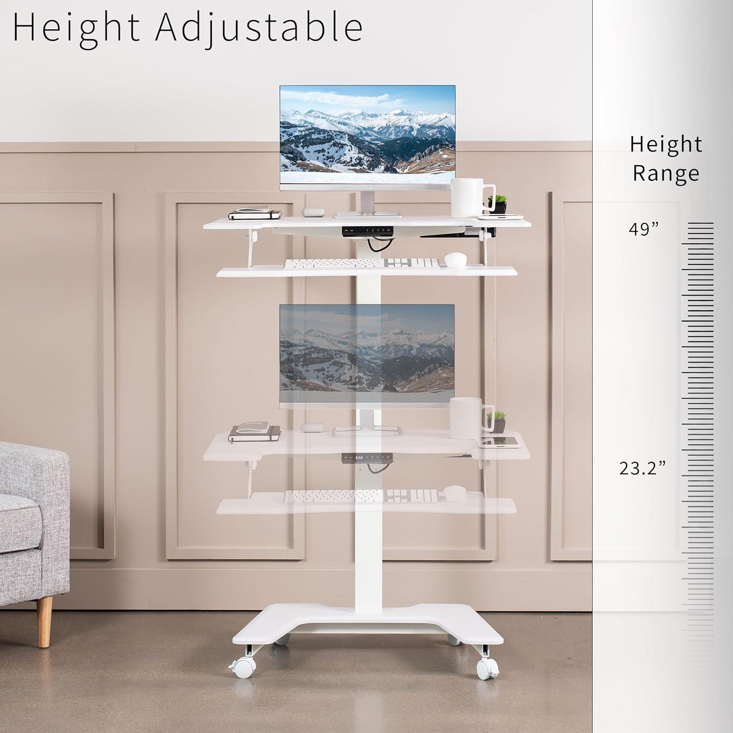 Vivo Adjustable Metal Base Standing Desk