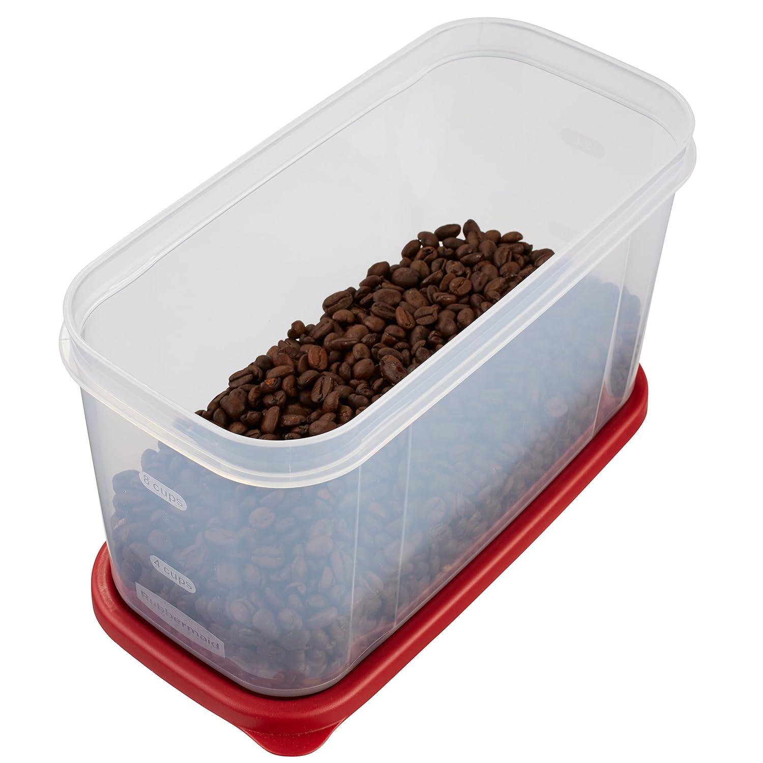 Rubbermaid Modular Canister Food Storage Container with Lid, 10 Cup